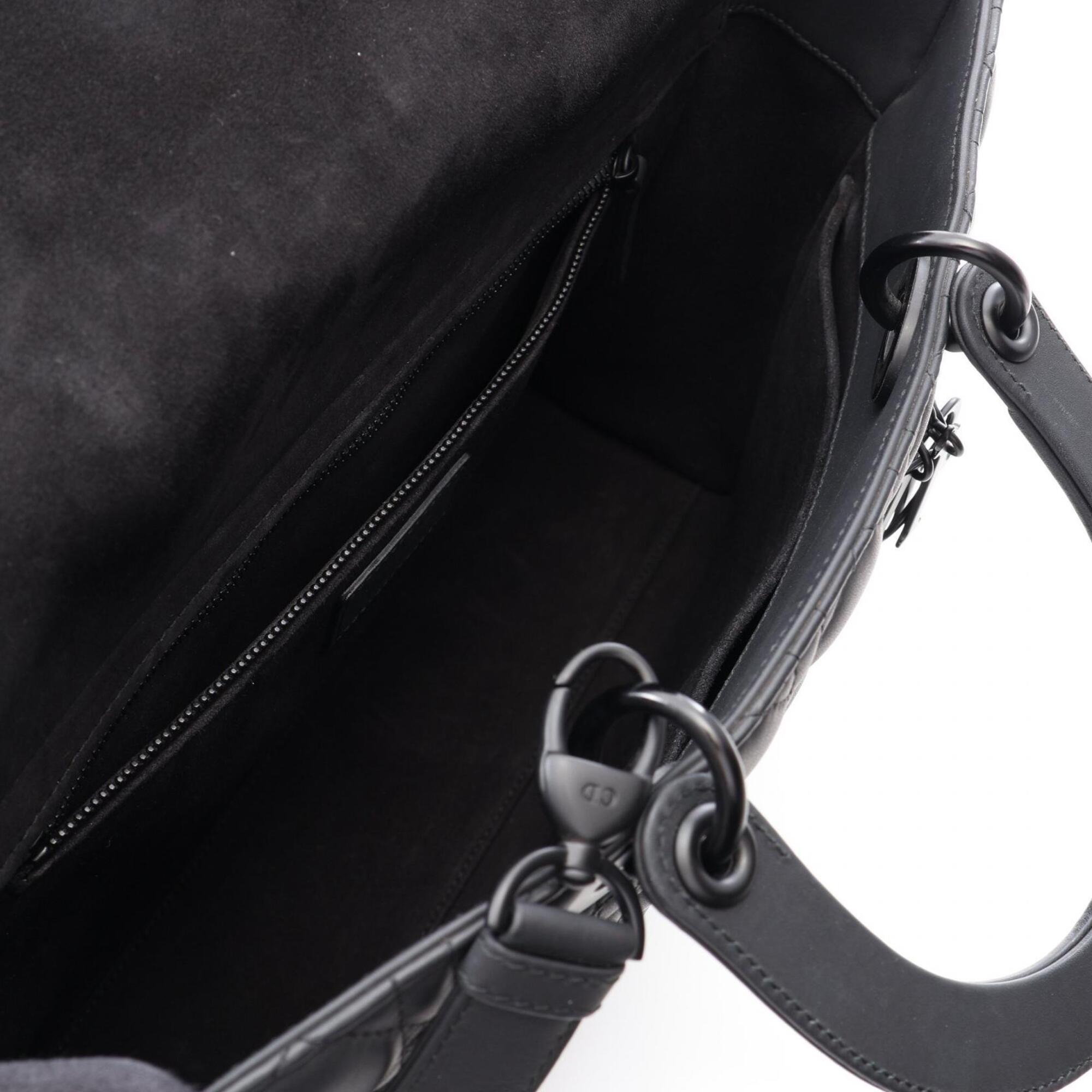 Christian Dior Black Leather Handbag (Pre-Owned)
