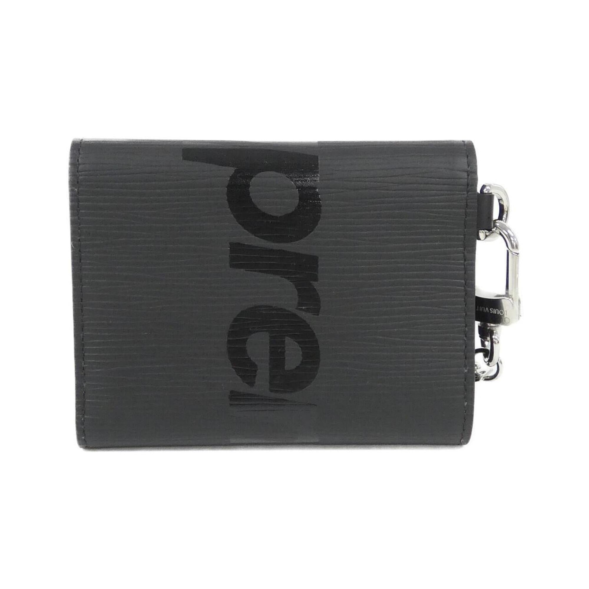 Louis Vuitton Epi Black Leather Chain/Shoulder Wallet (Pre-Owned)