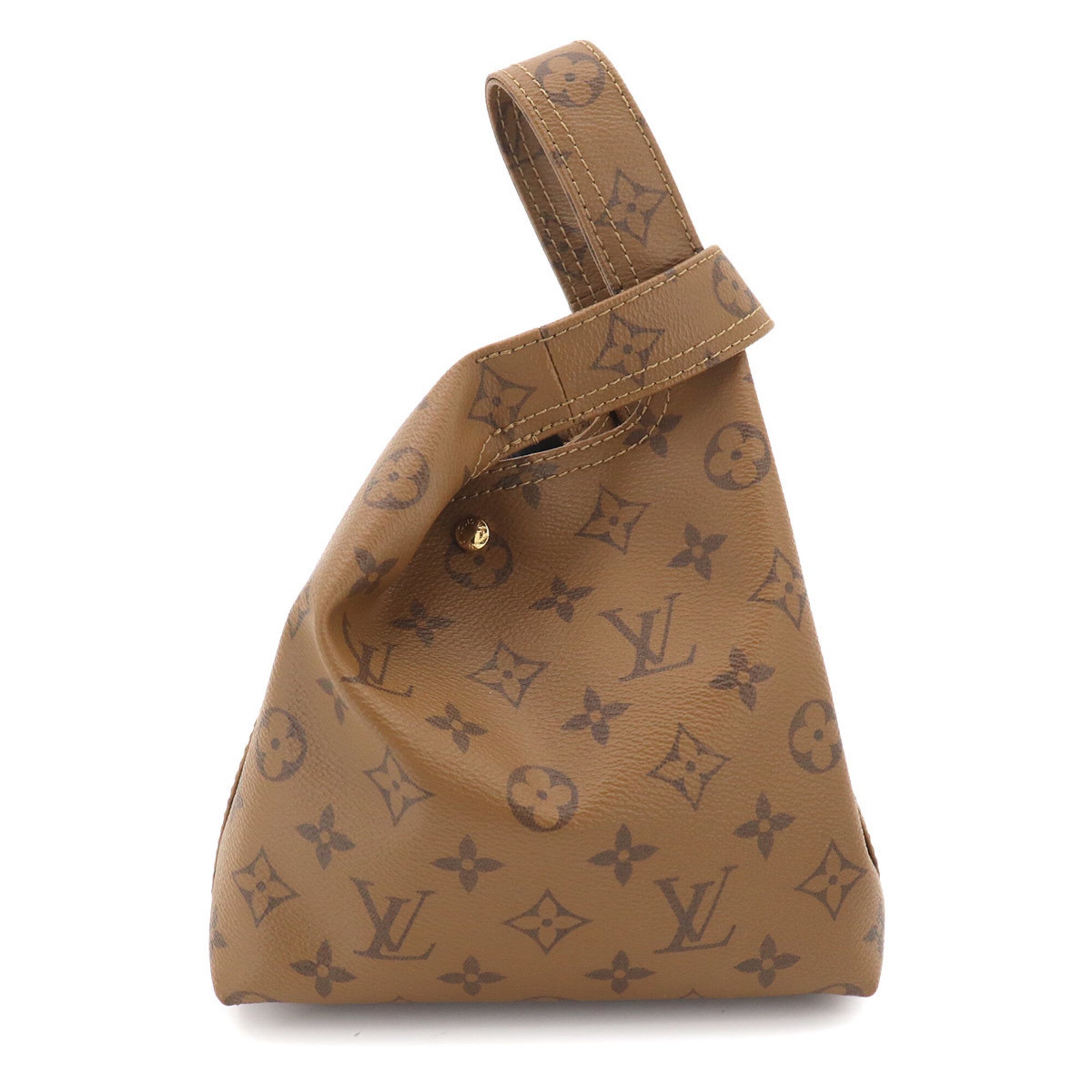 Louis Vuitton Brown Monogram Reverse Monogram Reverse Leather Handbag (Pre-Owned)