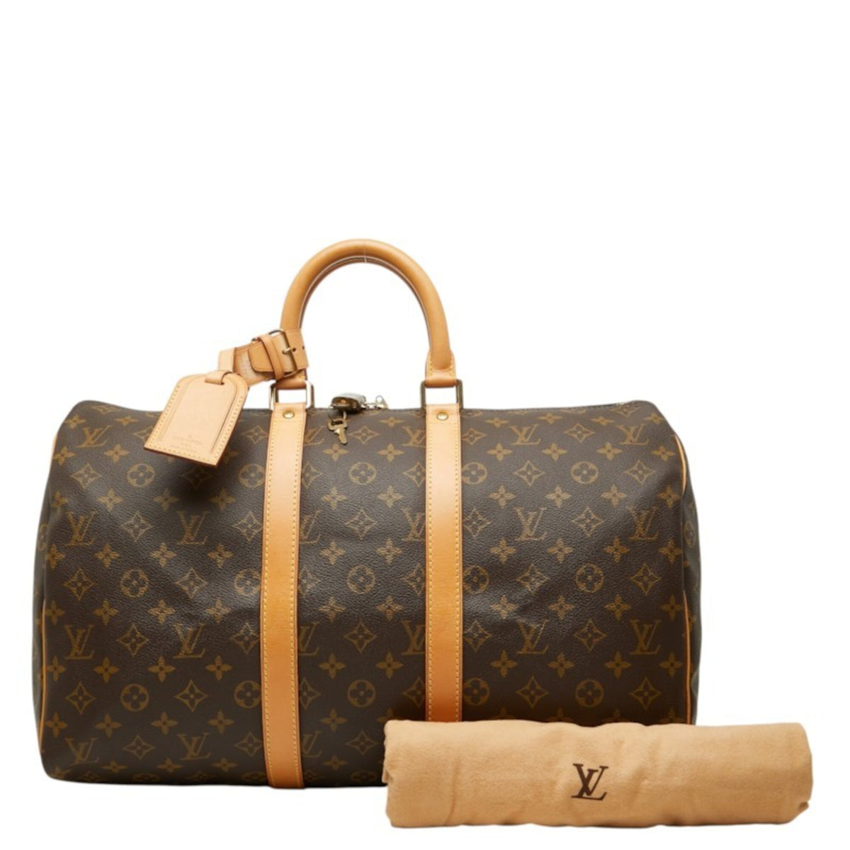 Louis Vuitton Monogram Brown Pvc Leather Boston Bag (Pre-Owned)