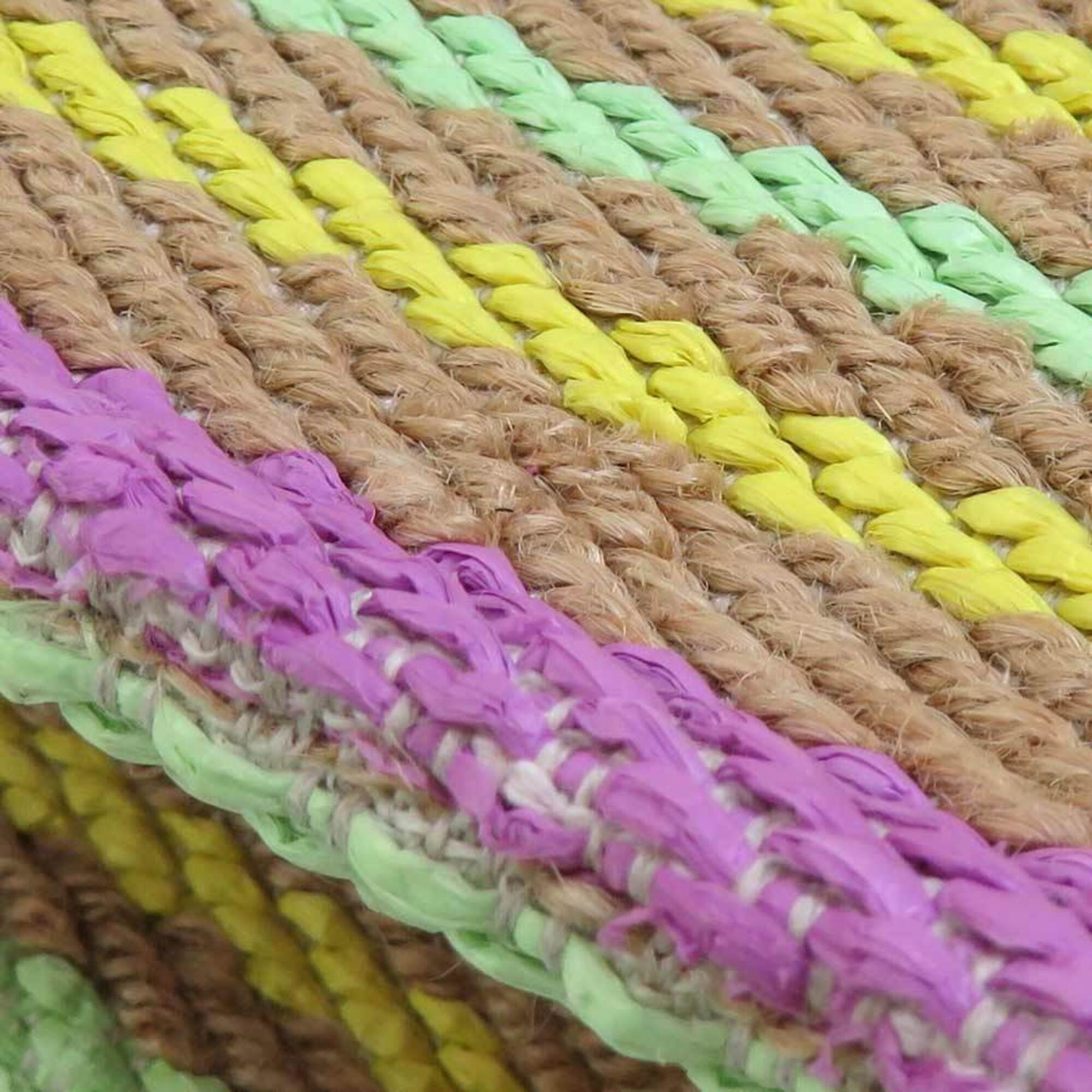 Gucci Multi-Color Straw Cotton Handbag (Pre-Owned)