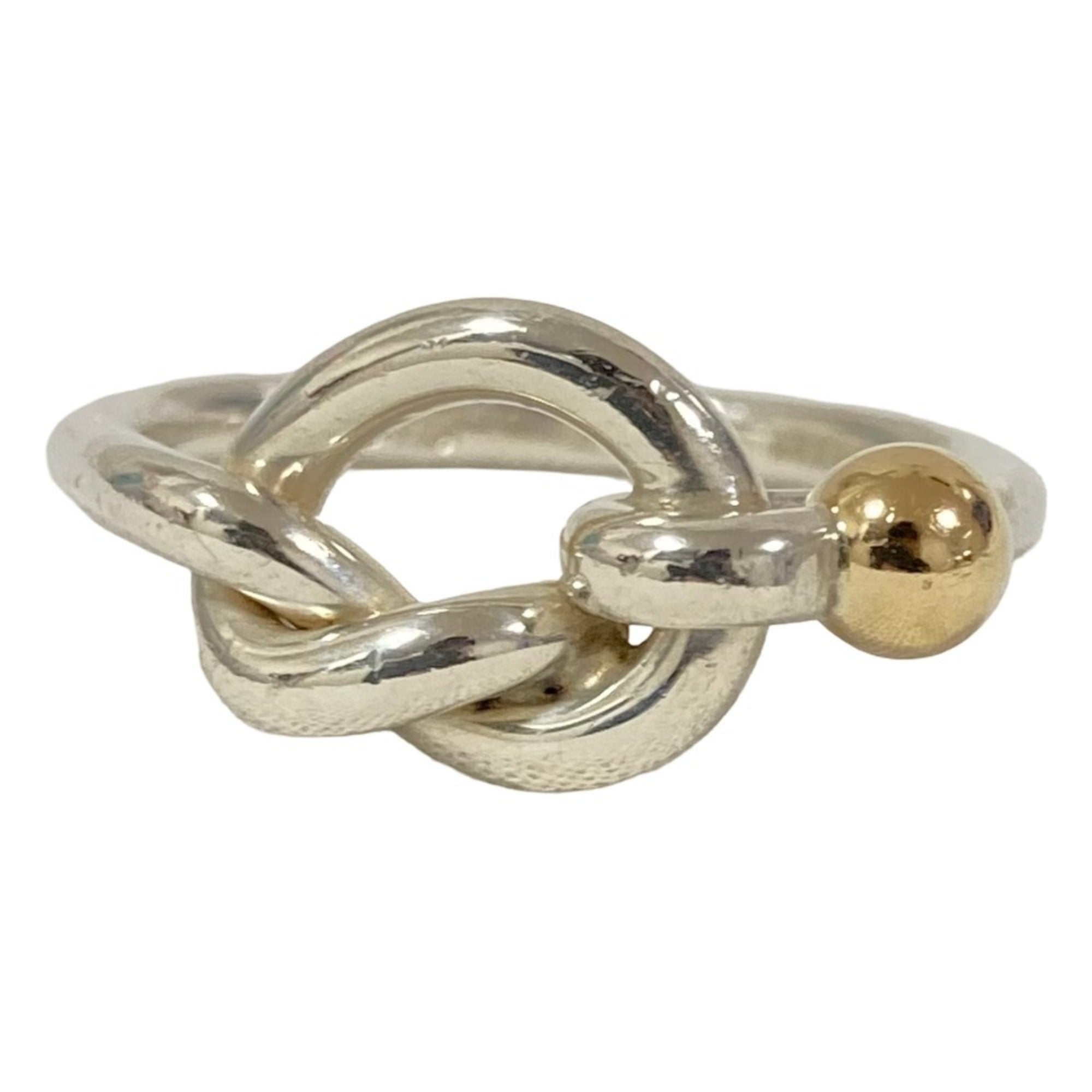 Tiffany Silver Gold (18K) Silver 925 Band Ring (Pre-Owned)