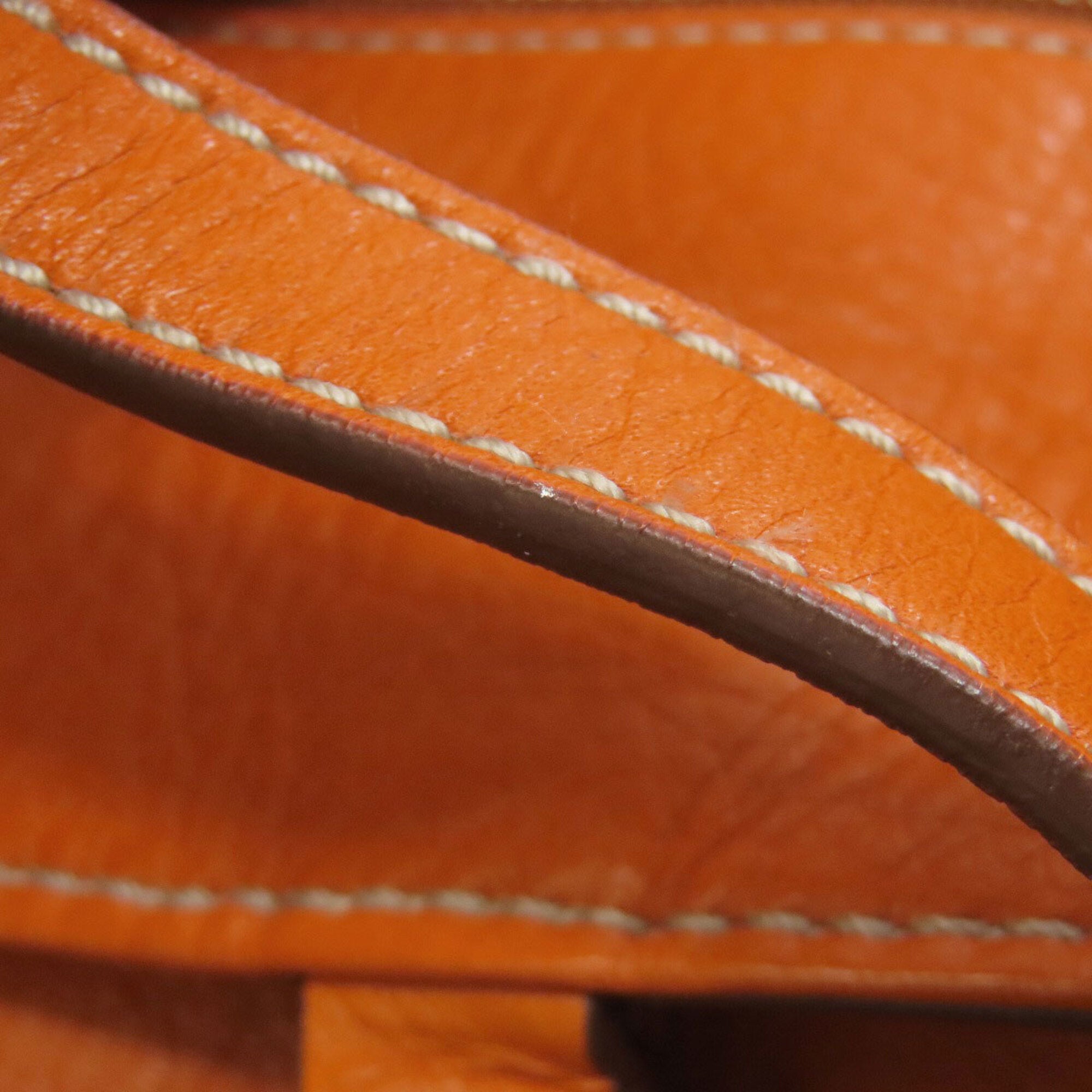 Tod's Orange Leather Tote Bag (Pre-Owned)