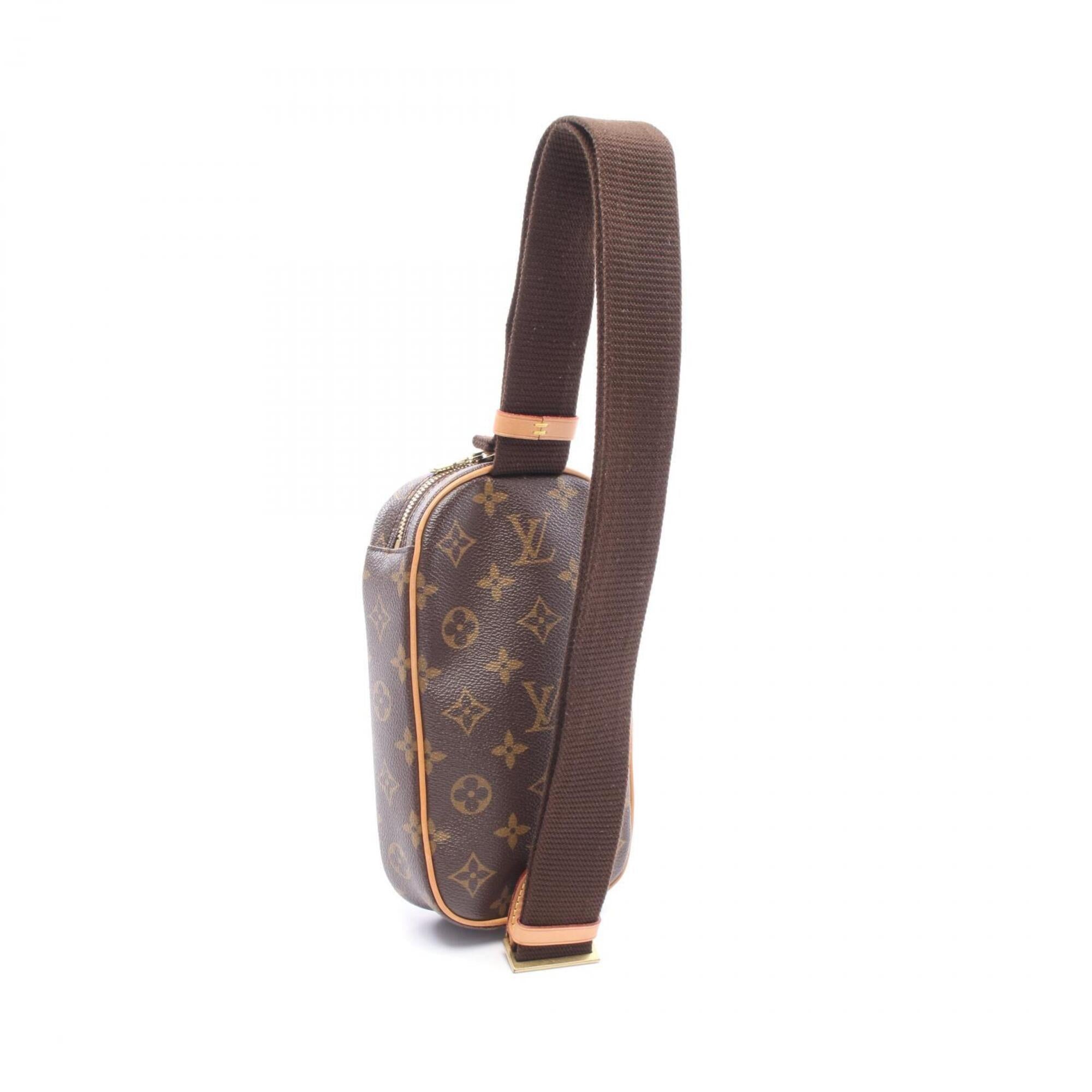 Louis Vuitton Brown Monogram Coated Canvas Leather Fanny Pack Handbag (Pre-Owned)