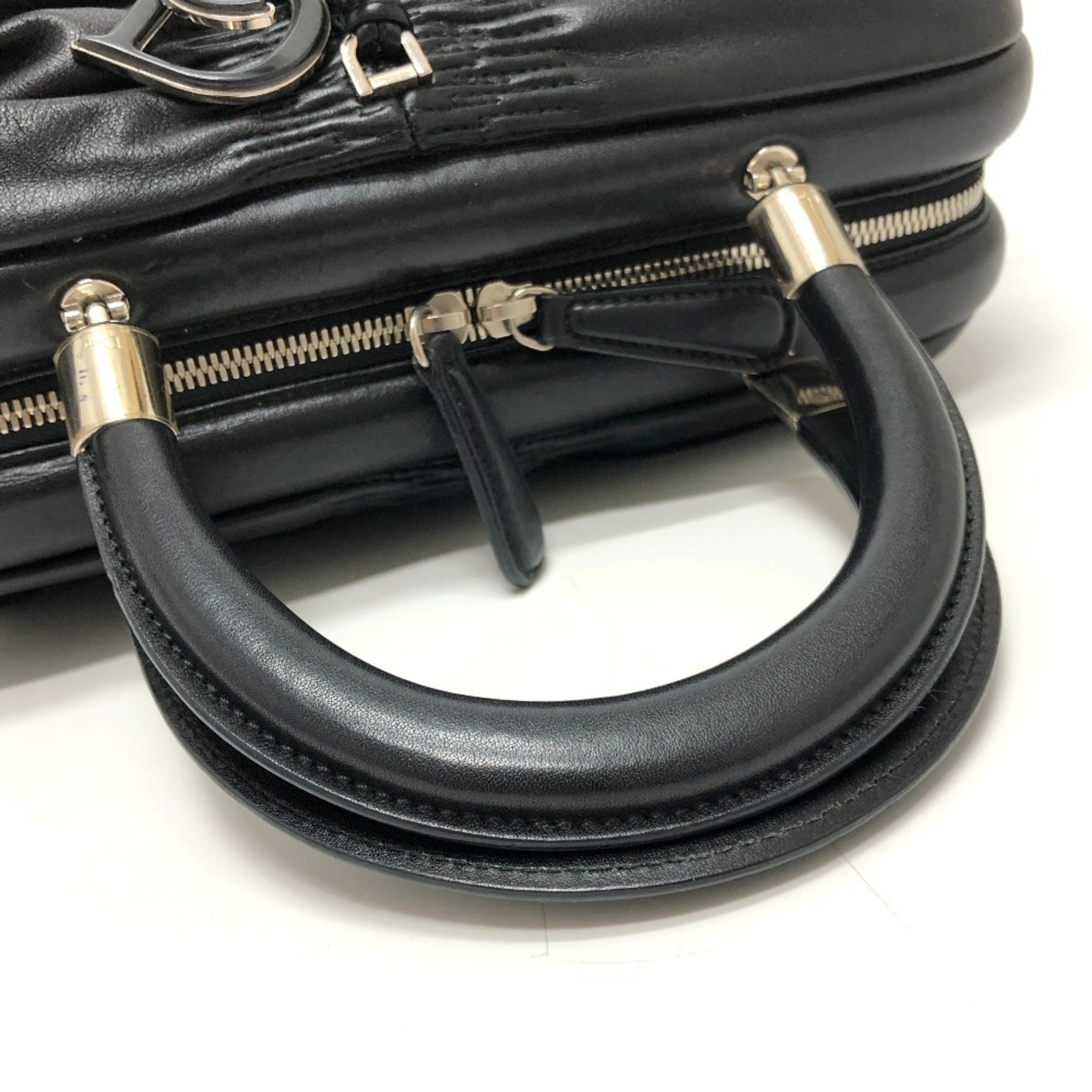 Christian Dior Black Leather Handbag (Pre-Owned)