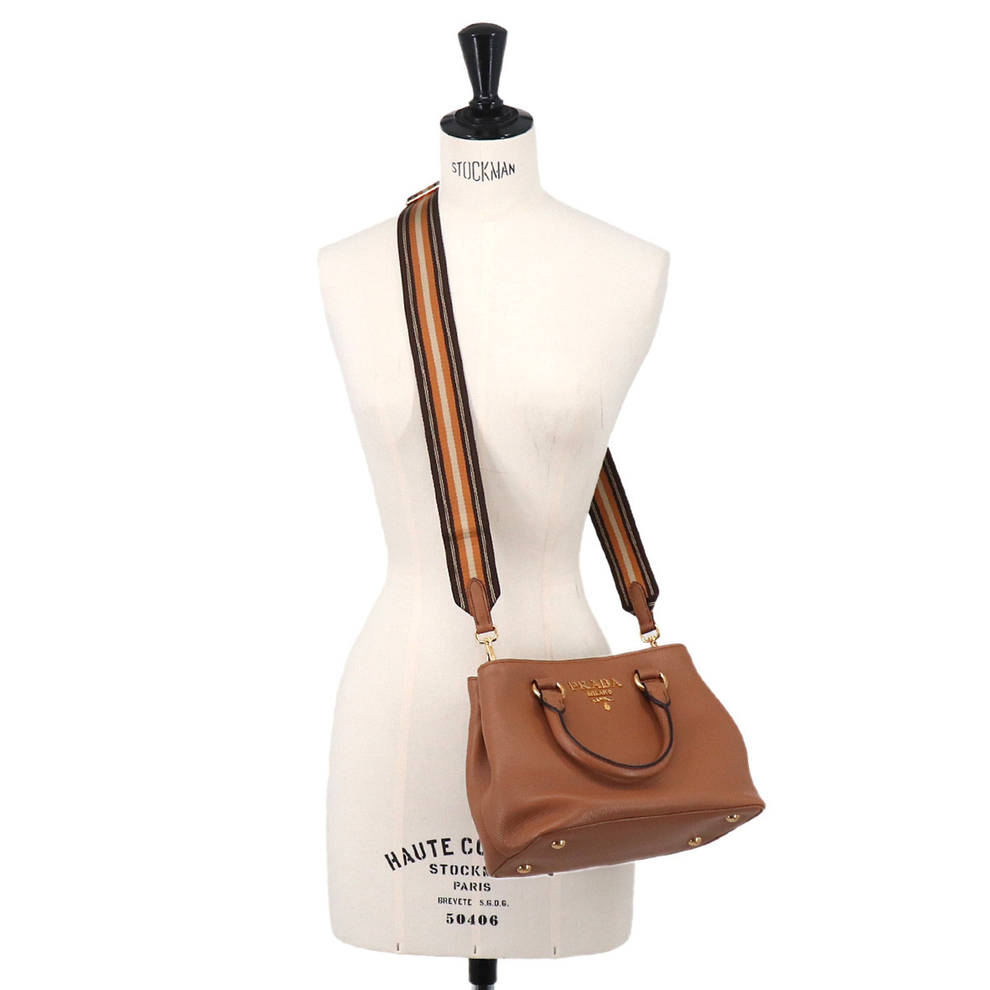 Prada Brown Leather Handbag (Pre-Owned)