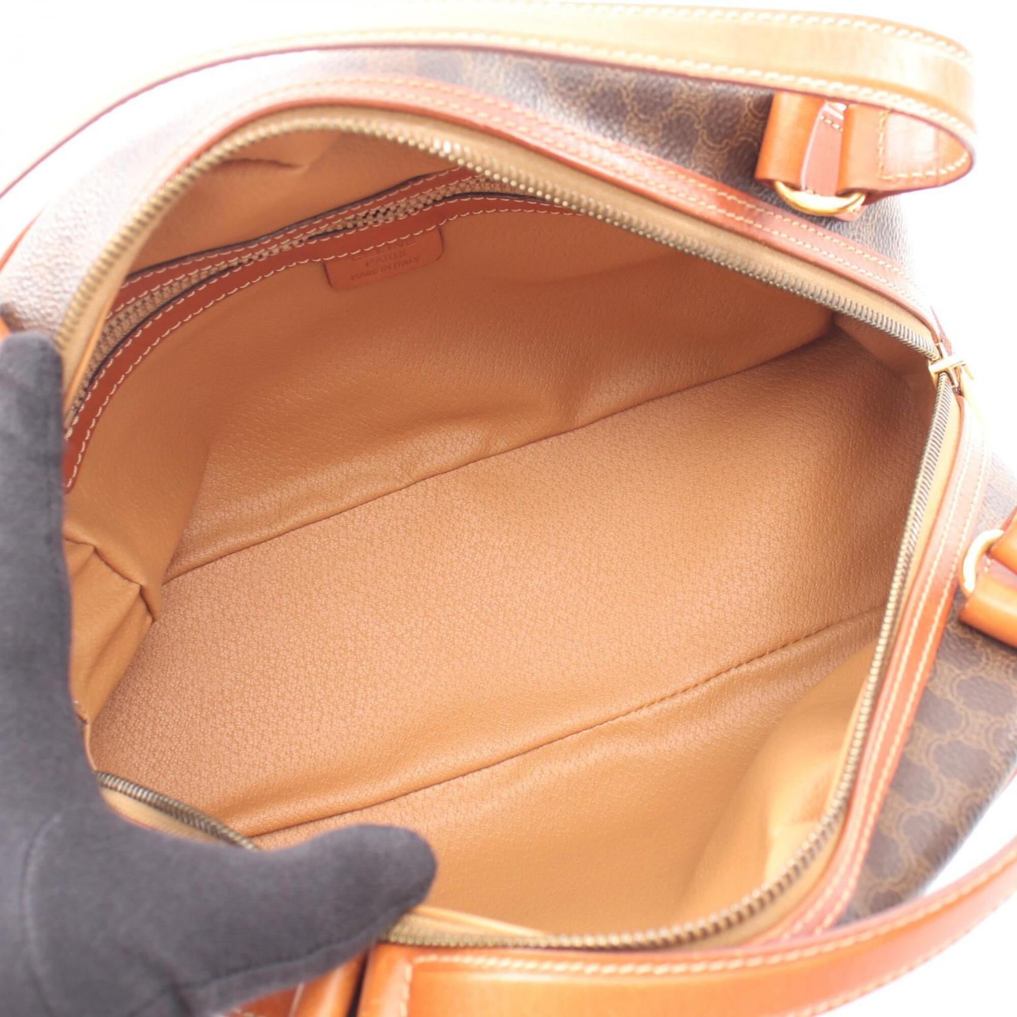 Celine Brown Coated Canvas Pvc Leather Handbag (Pre-Owned)
