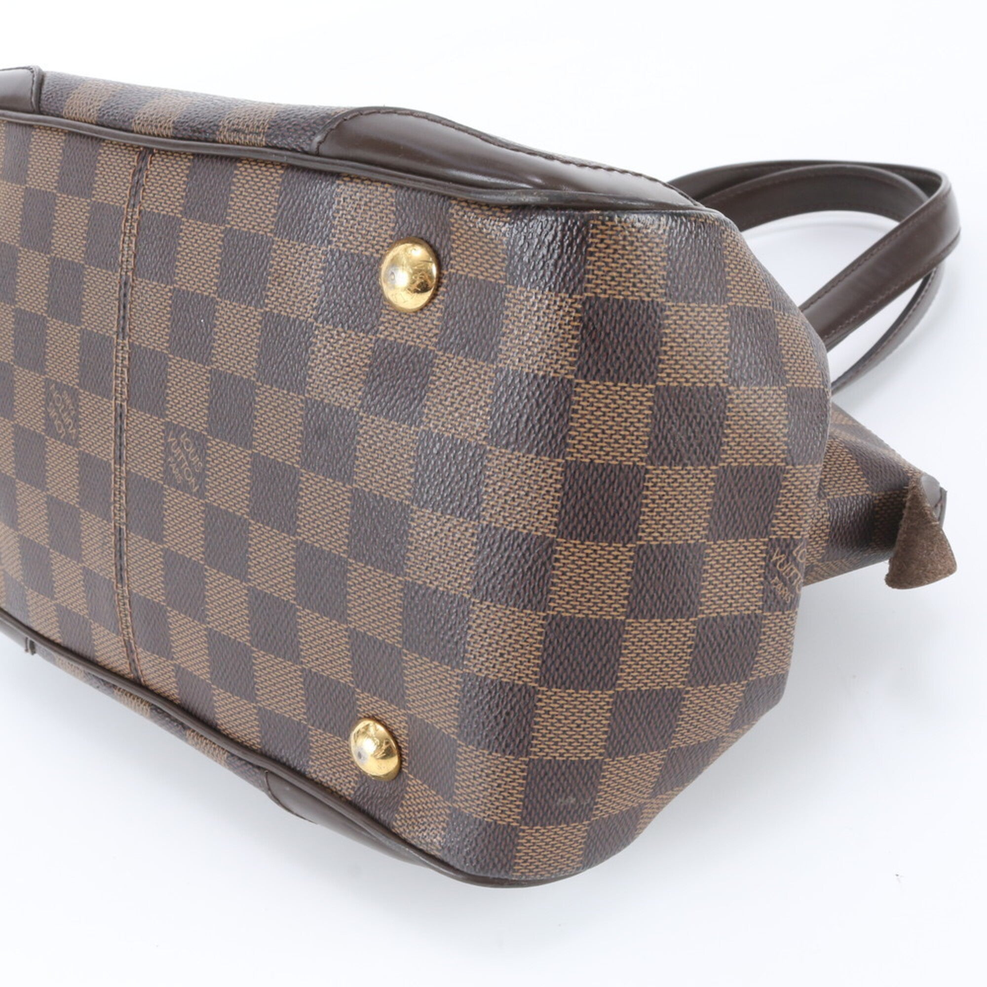 Louis Vuitton Ebene Leather Coated Canvas Handbag Shoulder Bag Tote Bag (Pre-Owned)
