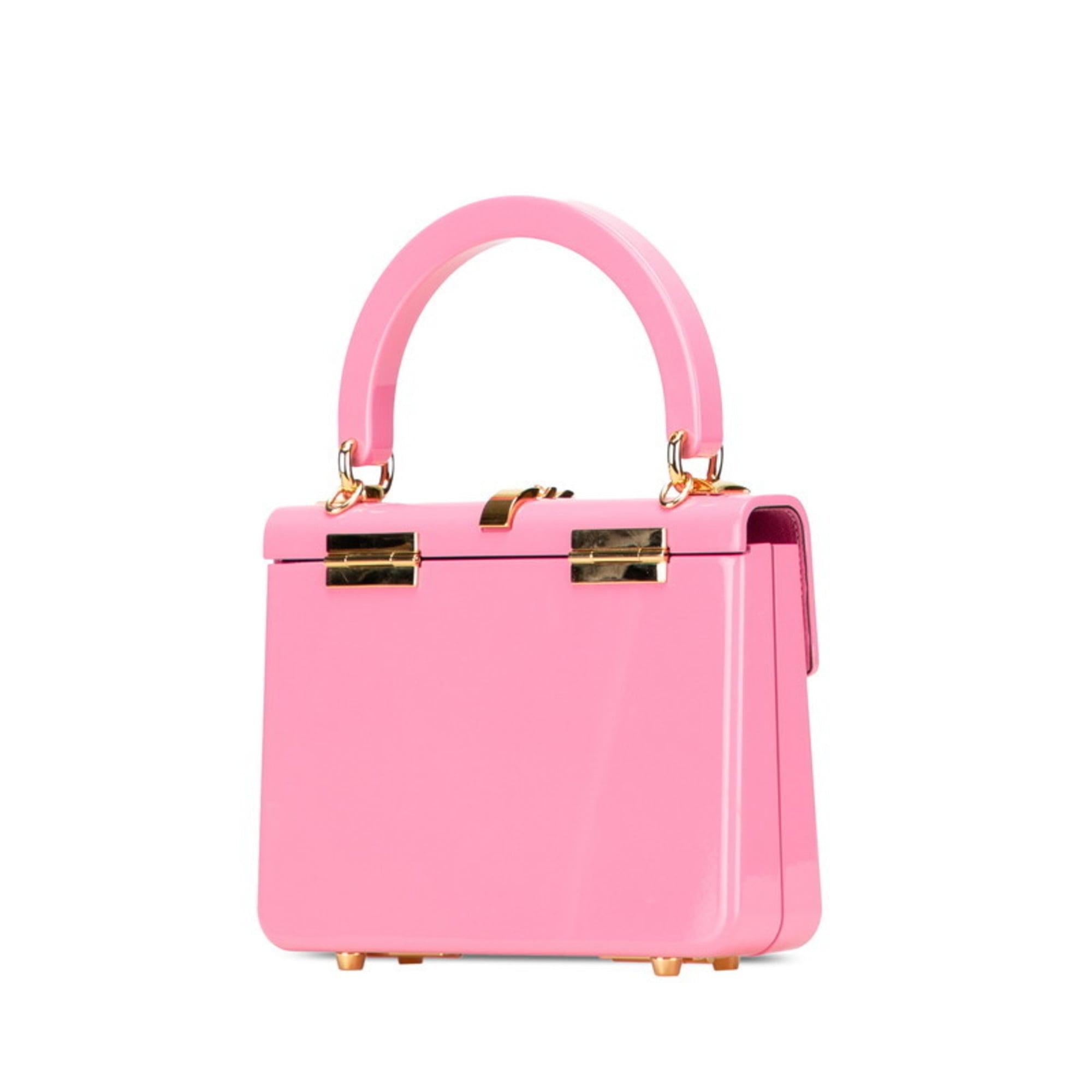 Gucci Pink Plastic Handbag Shoulder Bag (Pre-Owned)