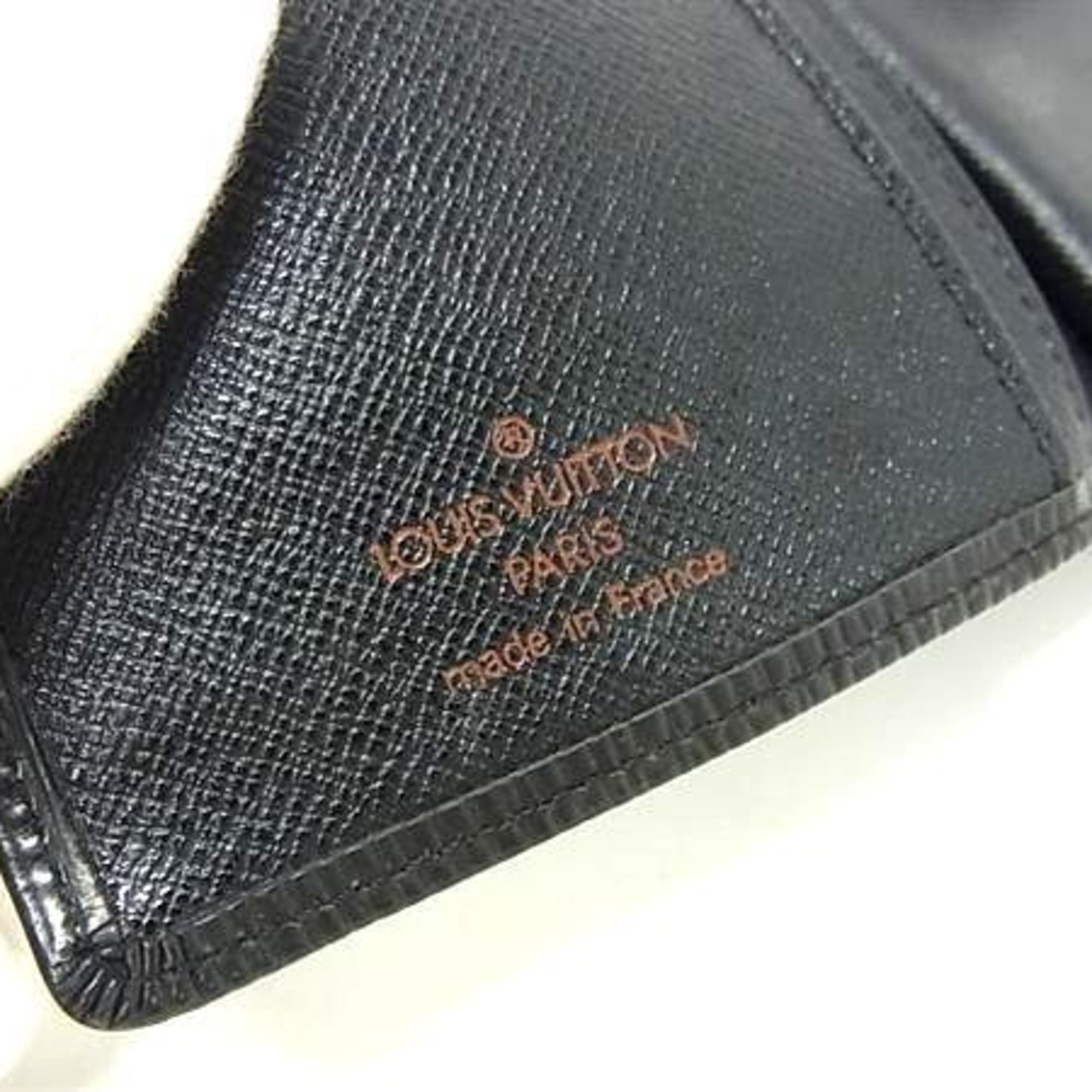 Louis Vuitton Black Epi Leather Long Bill Wallet (Bi-Fold) (Pre-Owned)