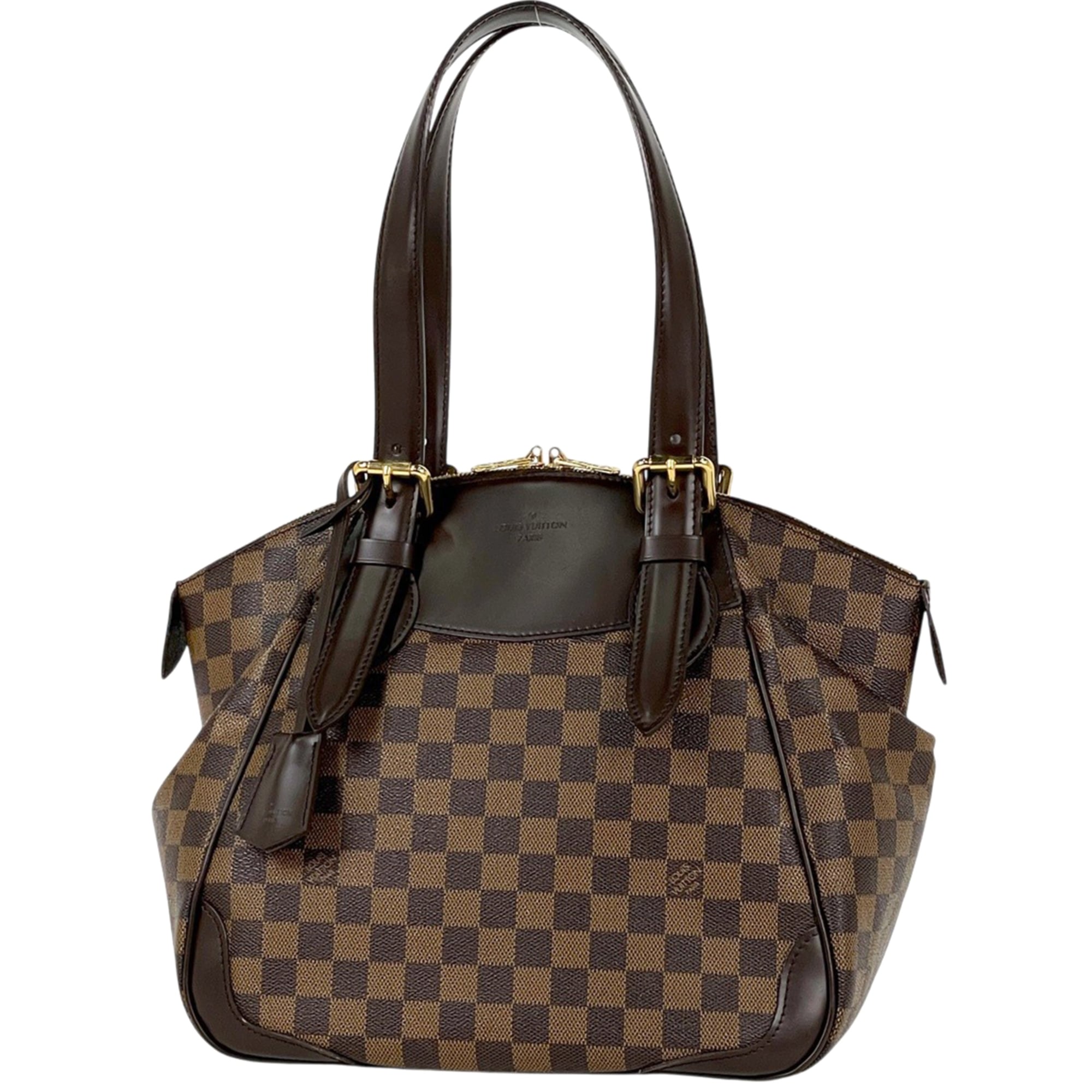Louis Vuitton Brown Damier Canvas Handbag Shoulder Bag Tote Bag (Pre-Owned)