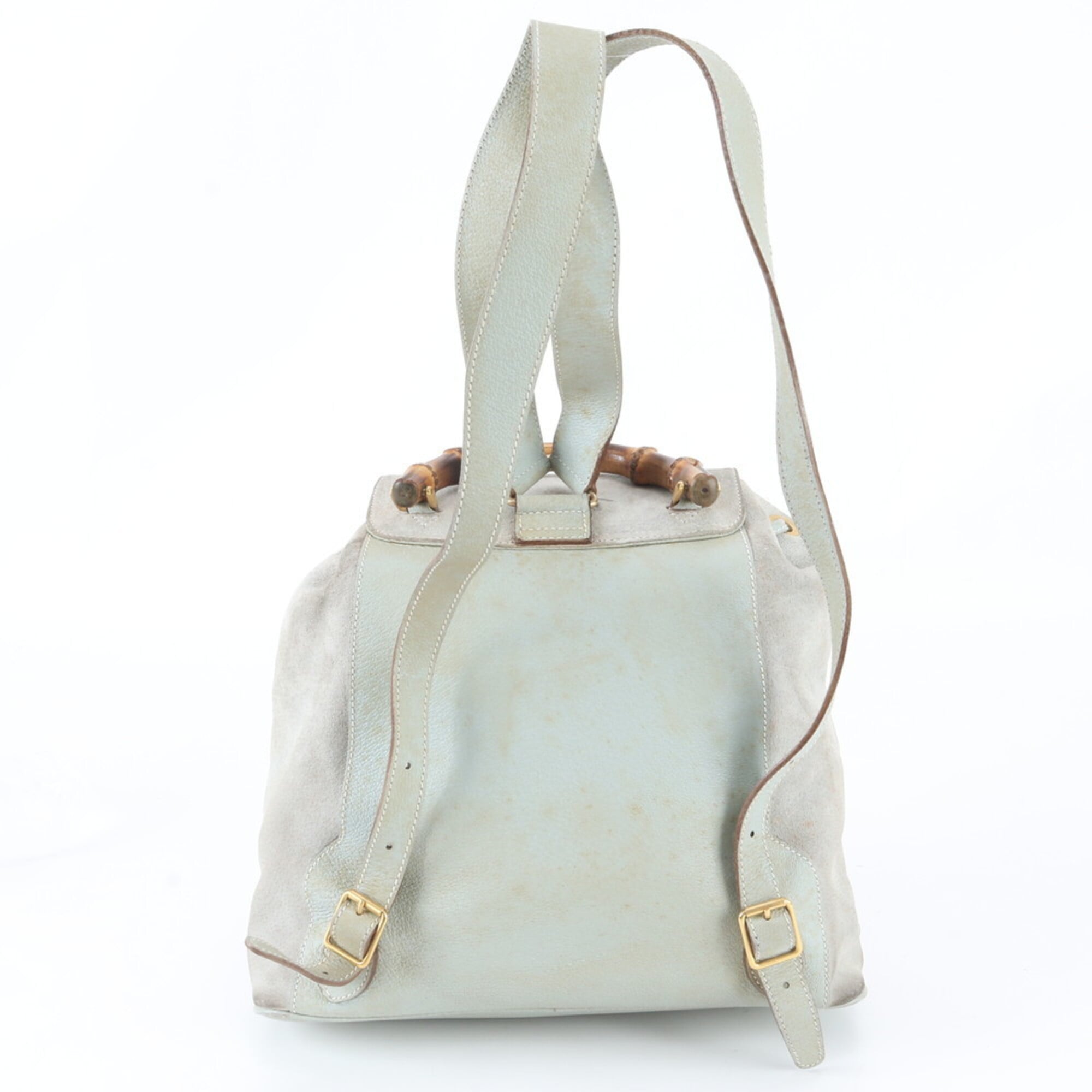 Gucci Green Leather Backpack (Pre-Owned)