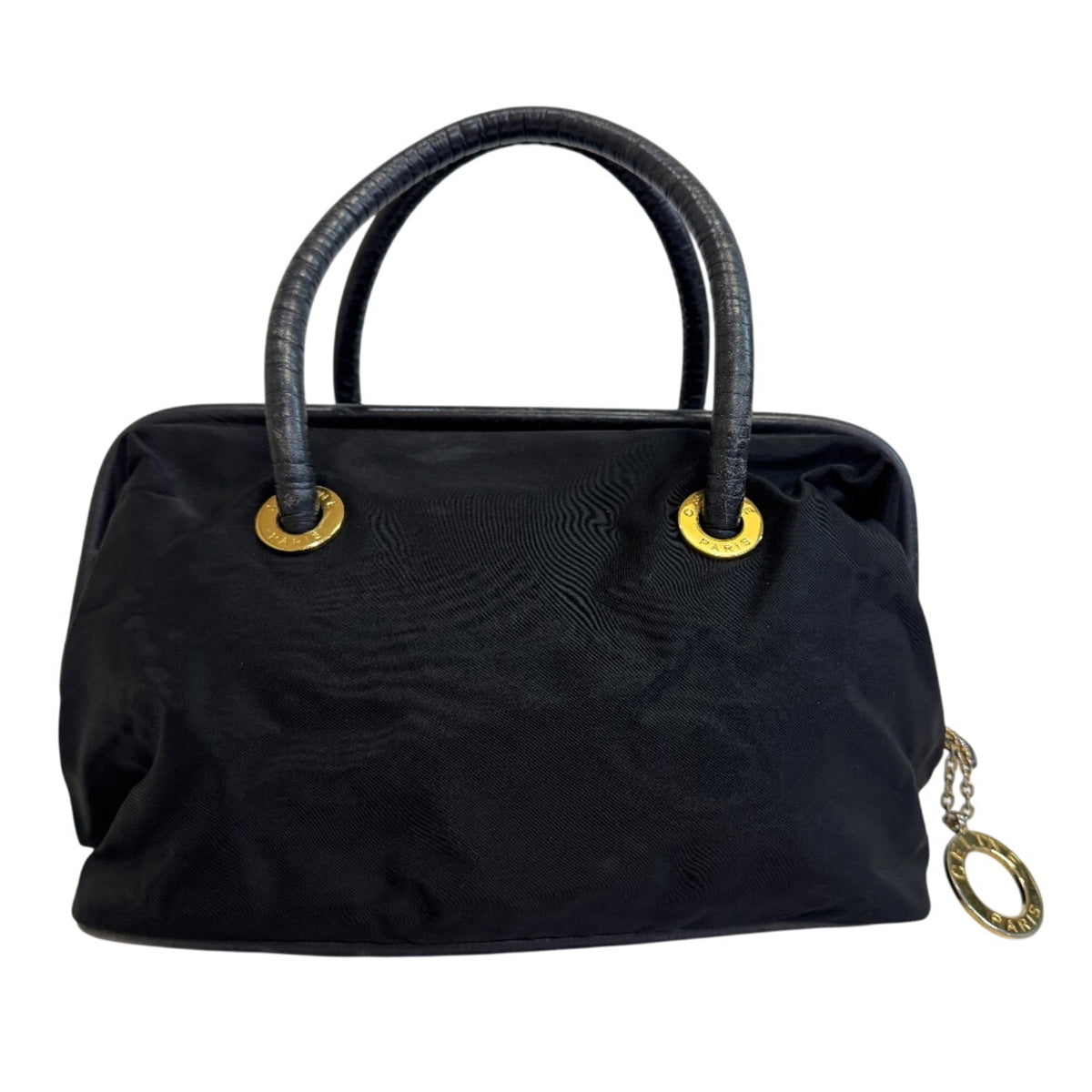 Celine Black Nylon Leather Handbag (Pre-Owned)