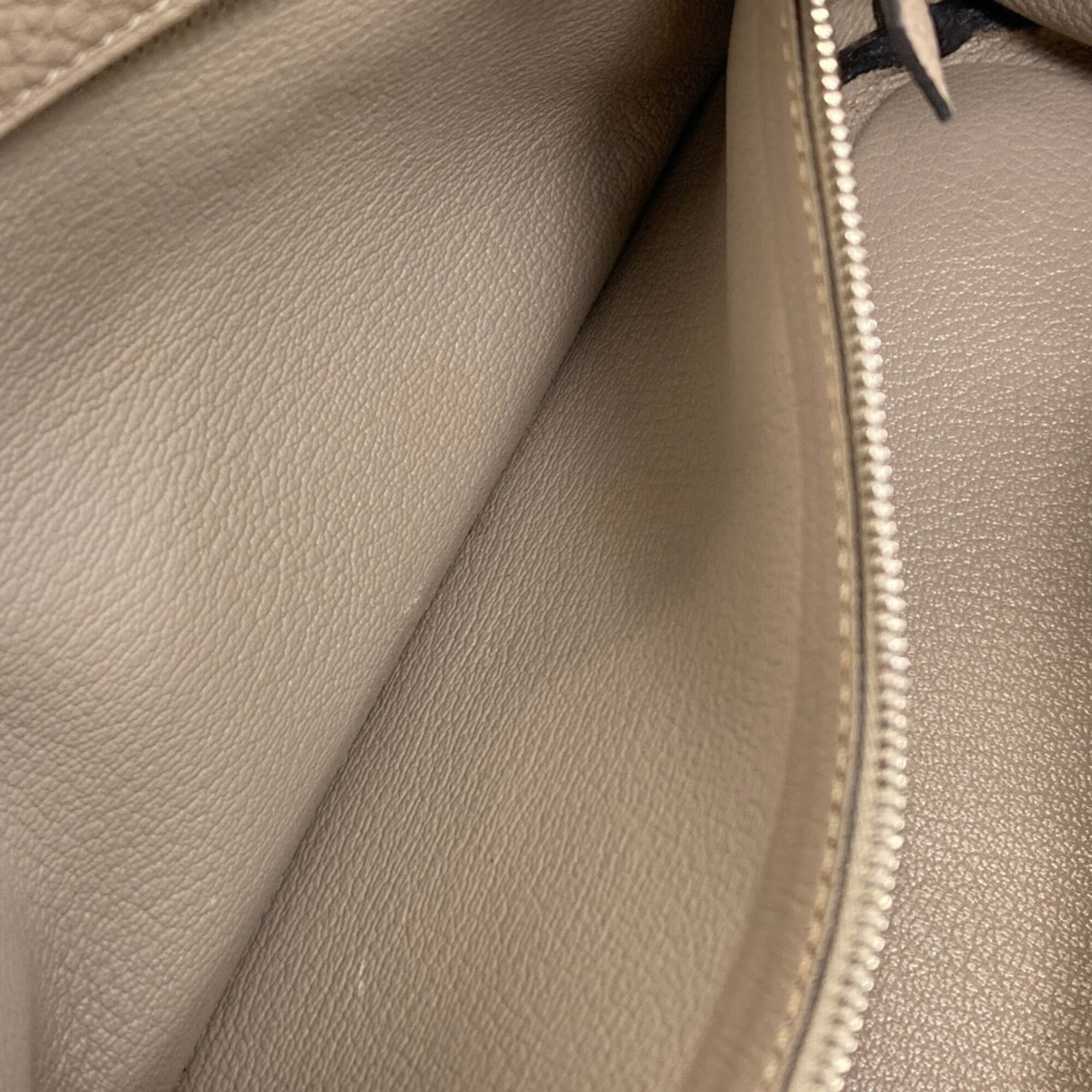 Hermes Beige Togo Leather Handbag (Pre-Owned)