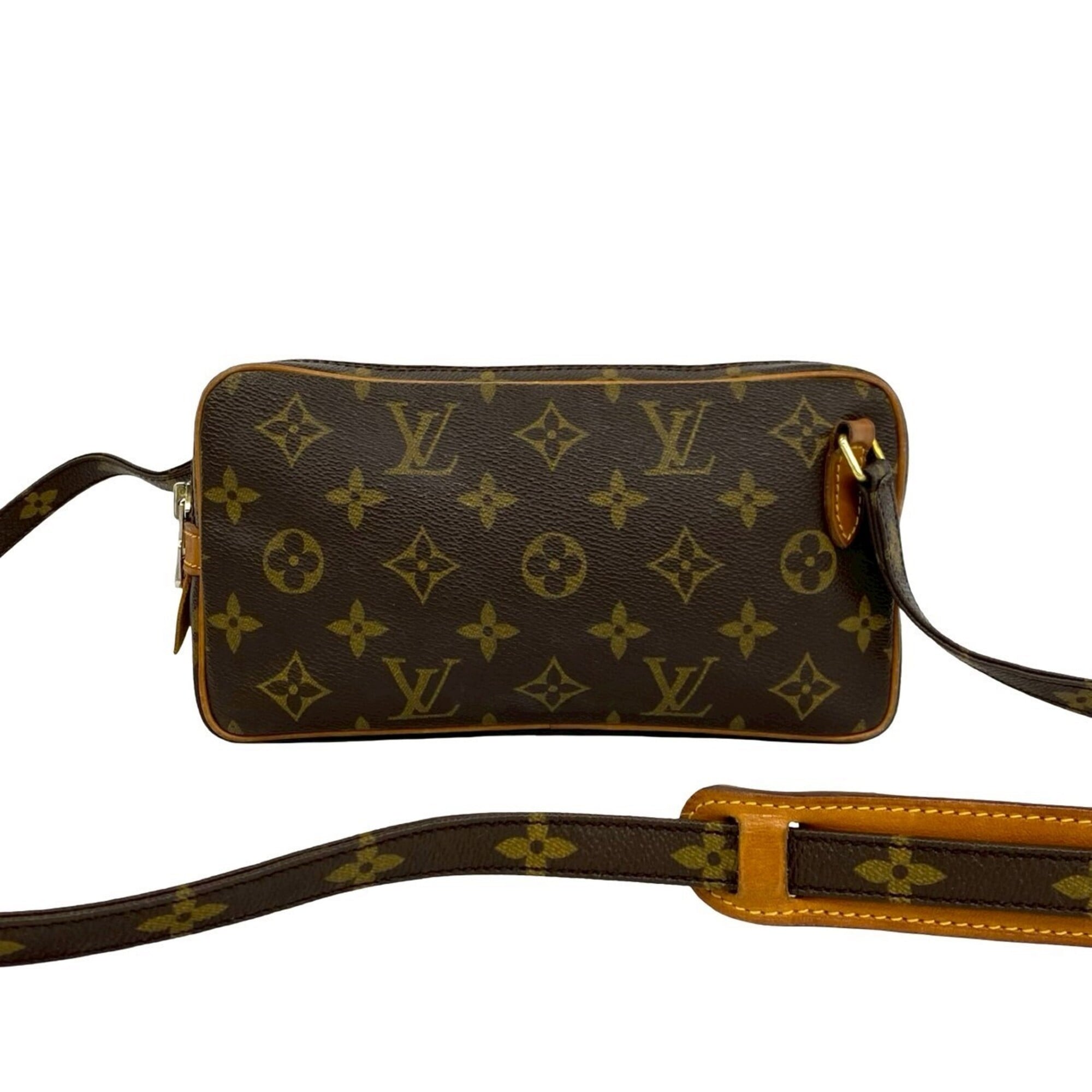 Louis Vuitton Brown Leather Pvc Shoulder Bag (Pre-Owned)