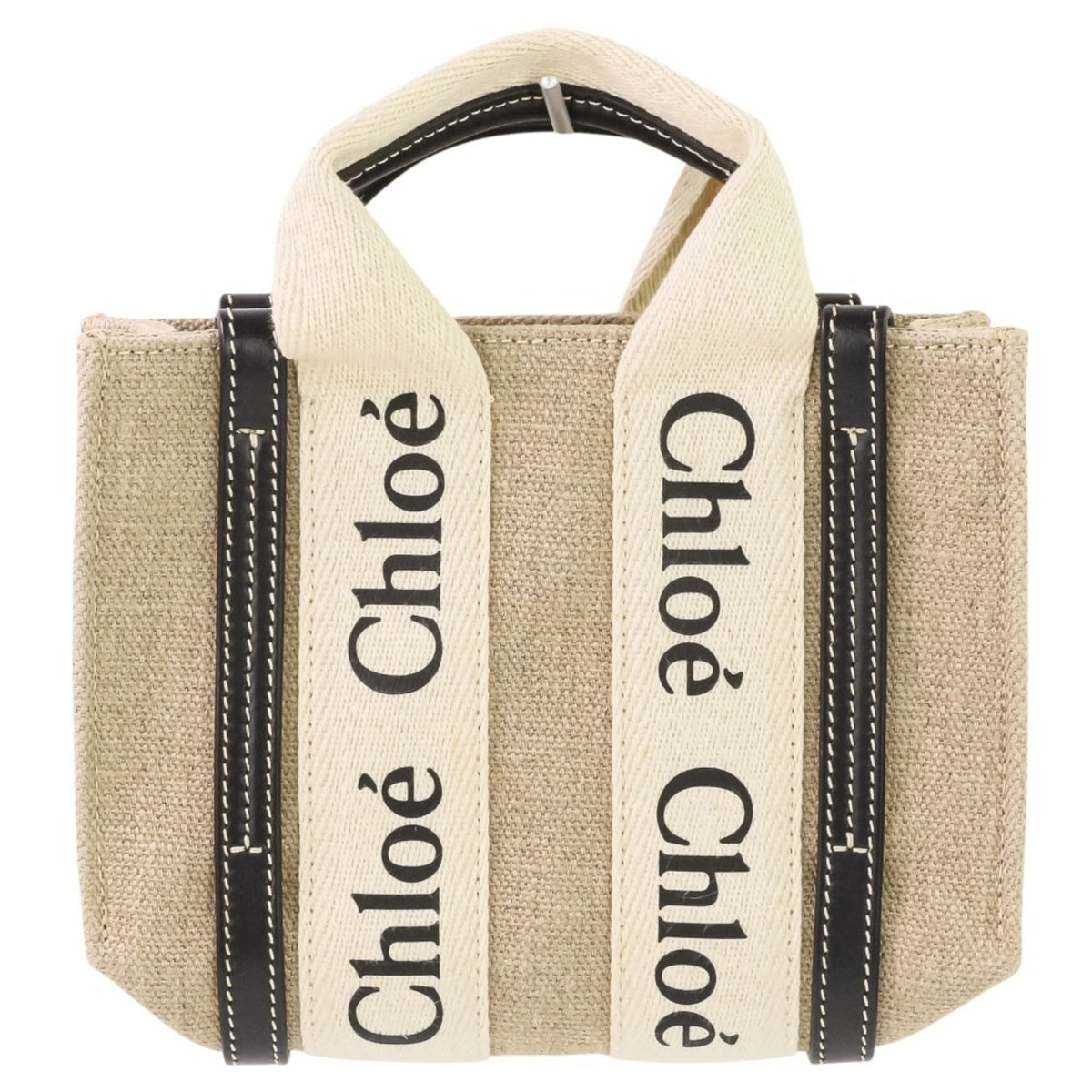 Chloé Beige Black Shoulder Bag (Pre-Owned)