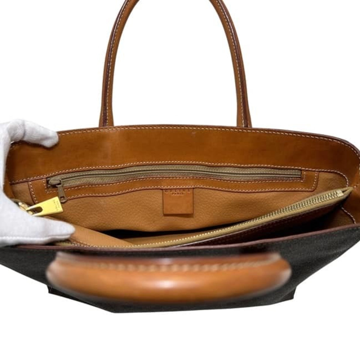 Celine Brown Pvc Leather Handbag Tote Bag (Pre-Owned)