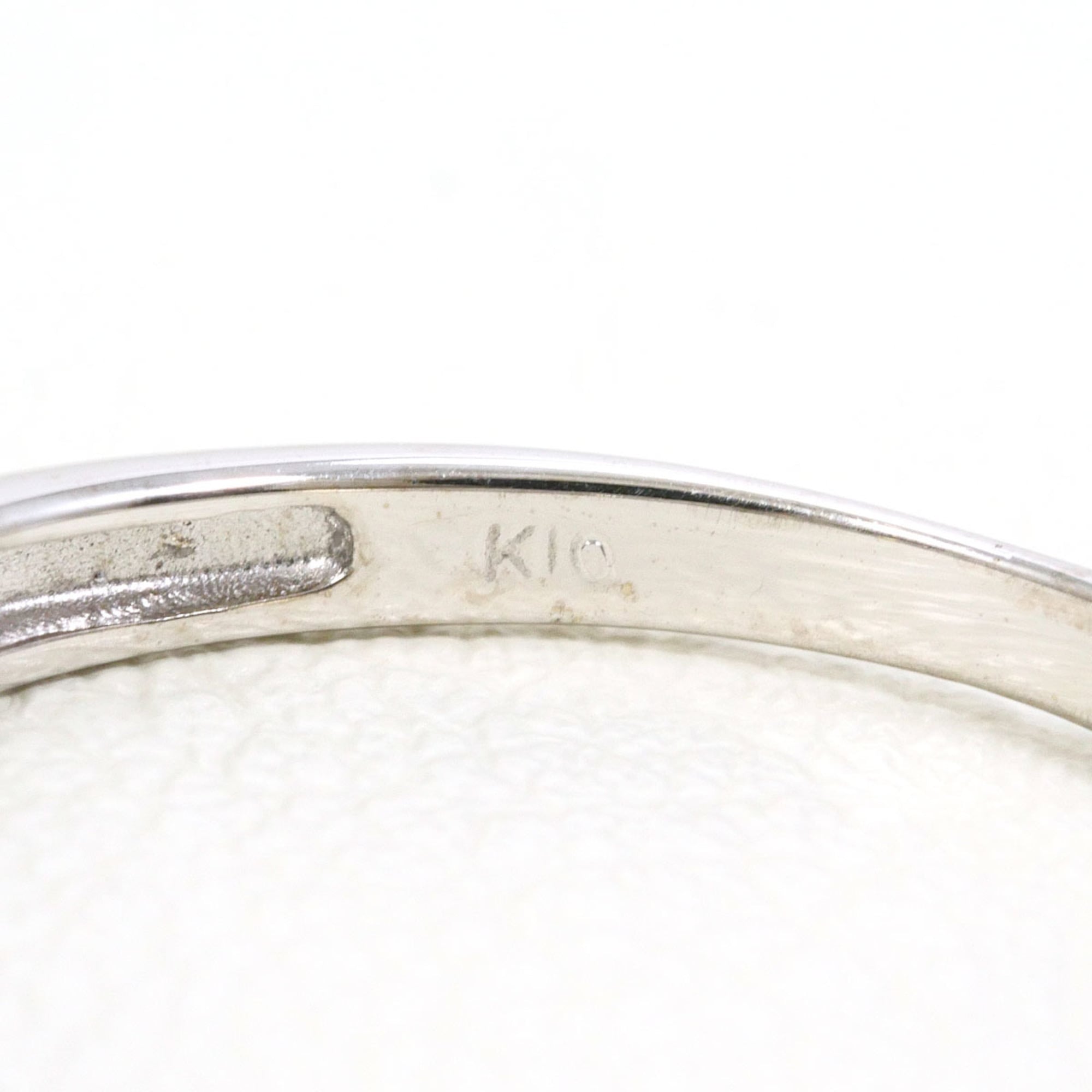 Unbranded White Gold White Gold (10K) Band Ring (Pre-Owned)