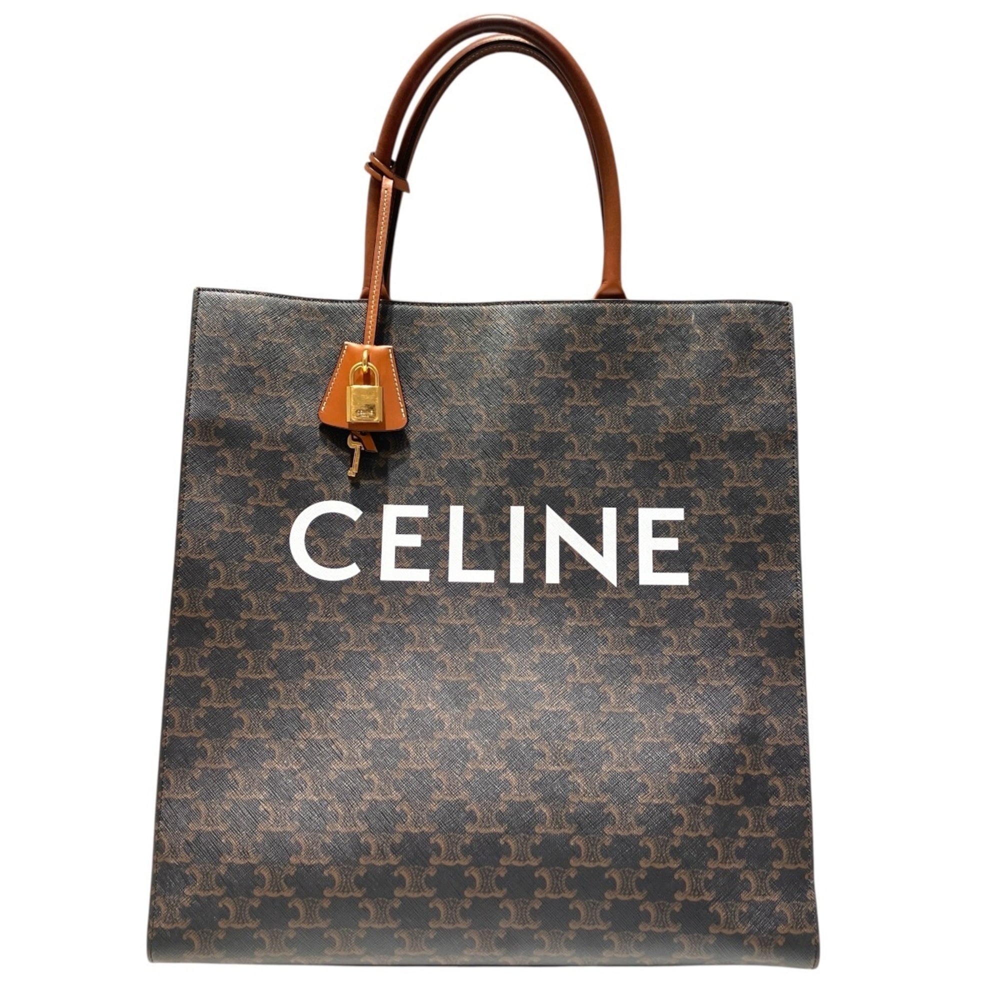Celine Brown Pvc Tote Bag (Pre-Owned)