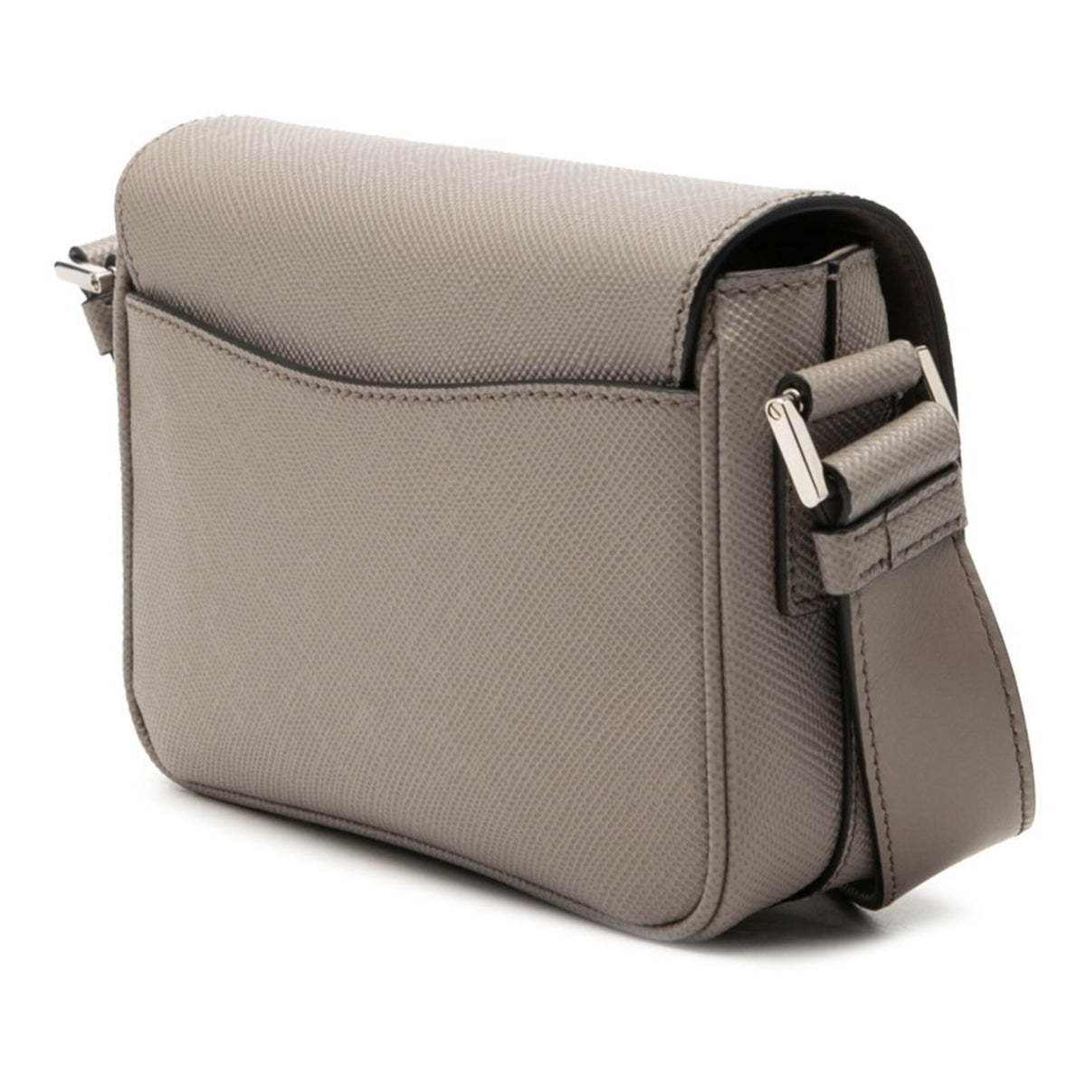 Prada Grayish Leather Shoulder Bag (Pre-Owned)
