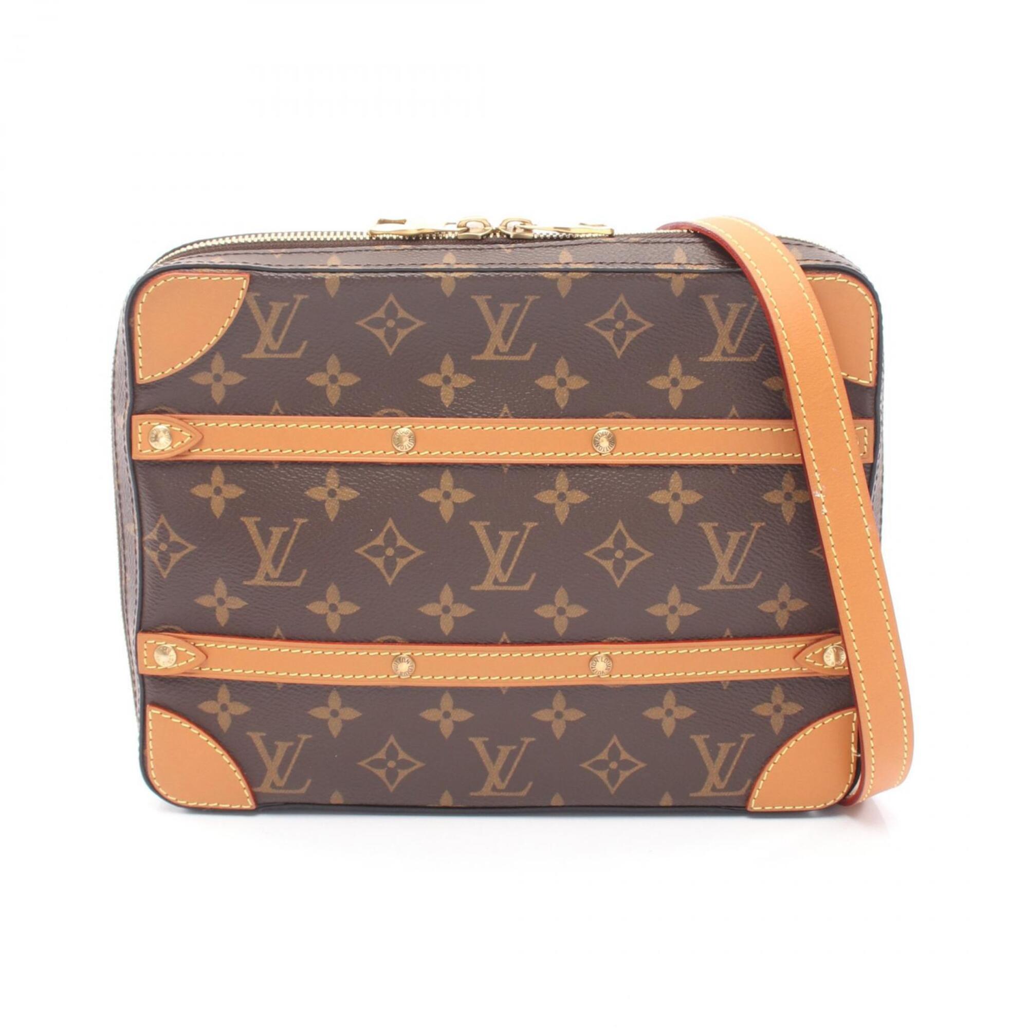 Louis Vuitton Brown Monogram Monogram Leather Handbag Shoulder Bag (Pre-Owned)