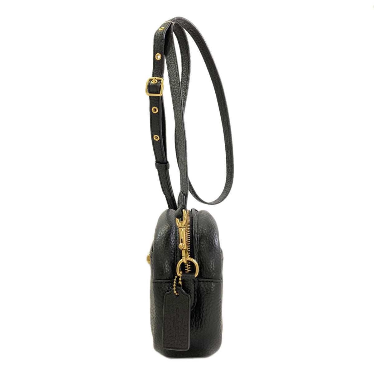 Coach Black Leather Shoulder Bag (Pre-Owned)