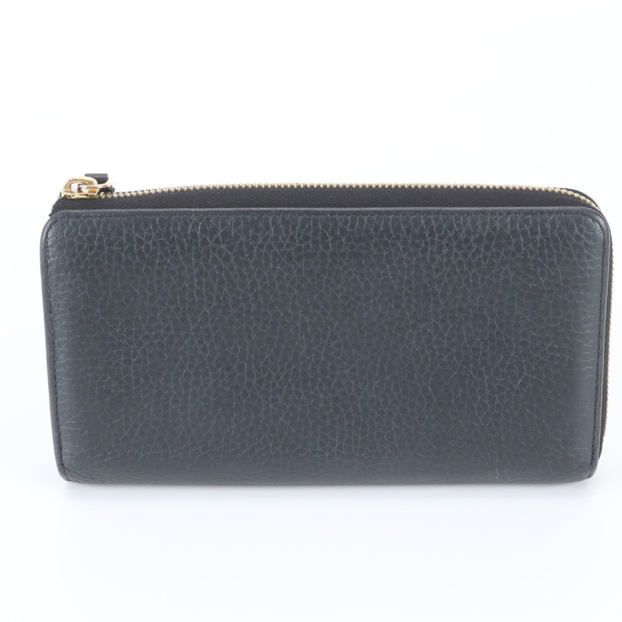Louis Vuitton Noir Pink Leather Long Wallet (Bi-Fold) (Pre-Owned)