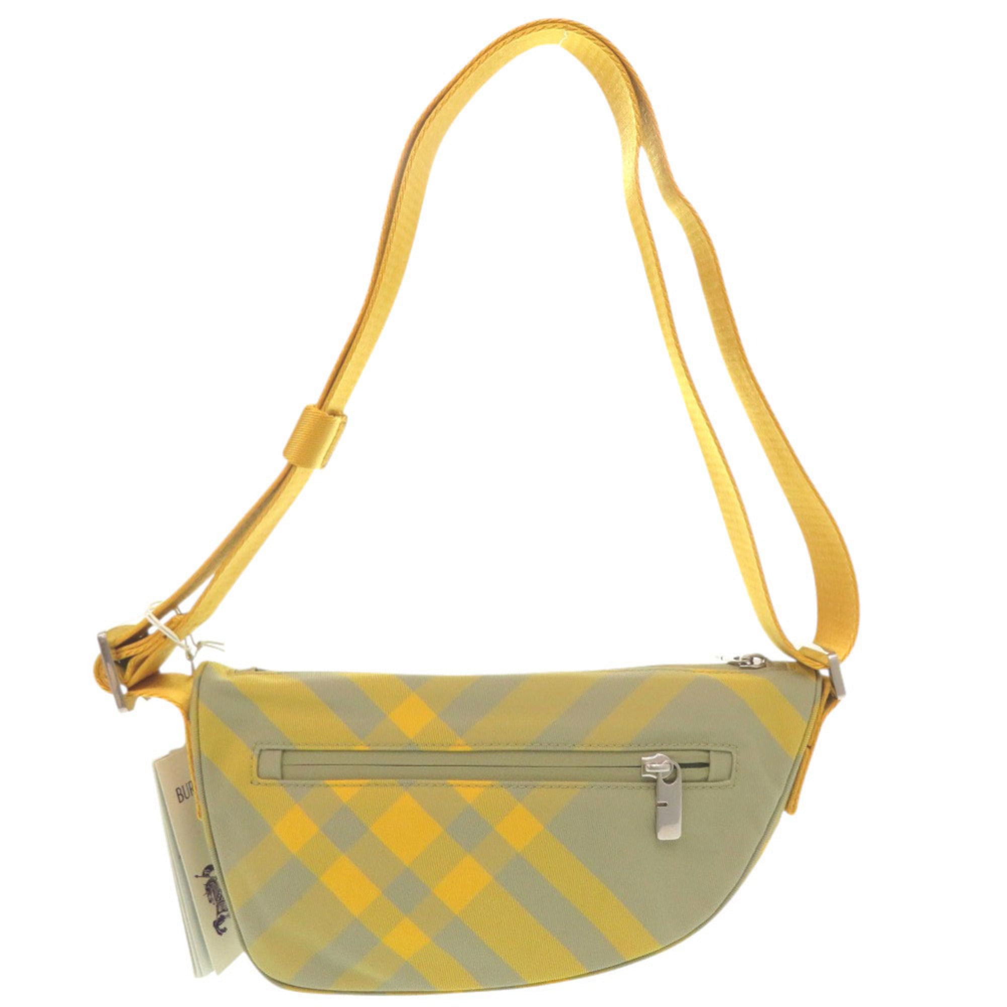Burberry Khaki Yellow Nylon Shoulder Bag (Pre-Owned)