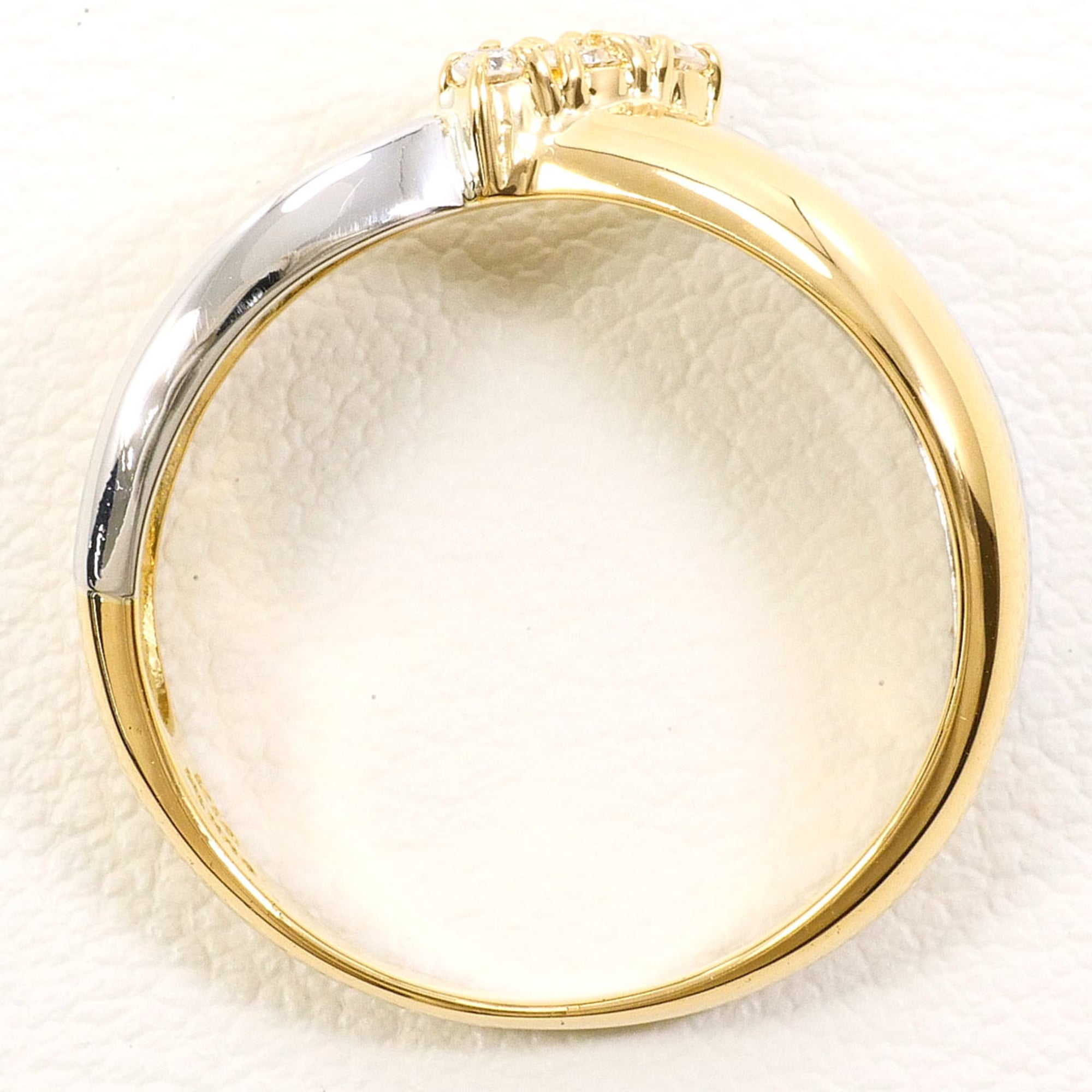 Unbranded Platinum Yellow Gold Yellow Gold (18K) Platinum 900 Band Ring (Pre-Owned)