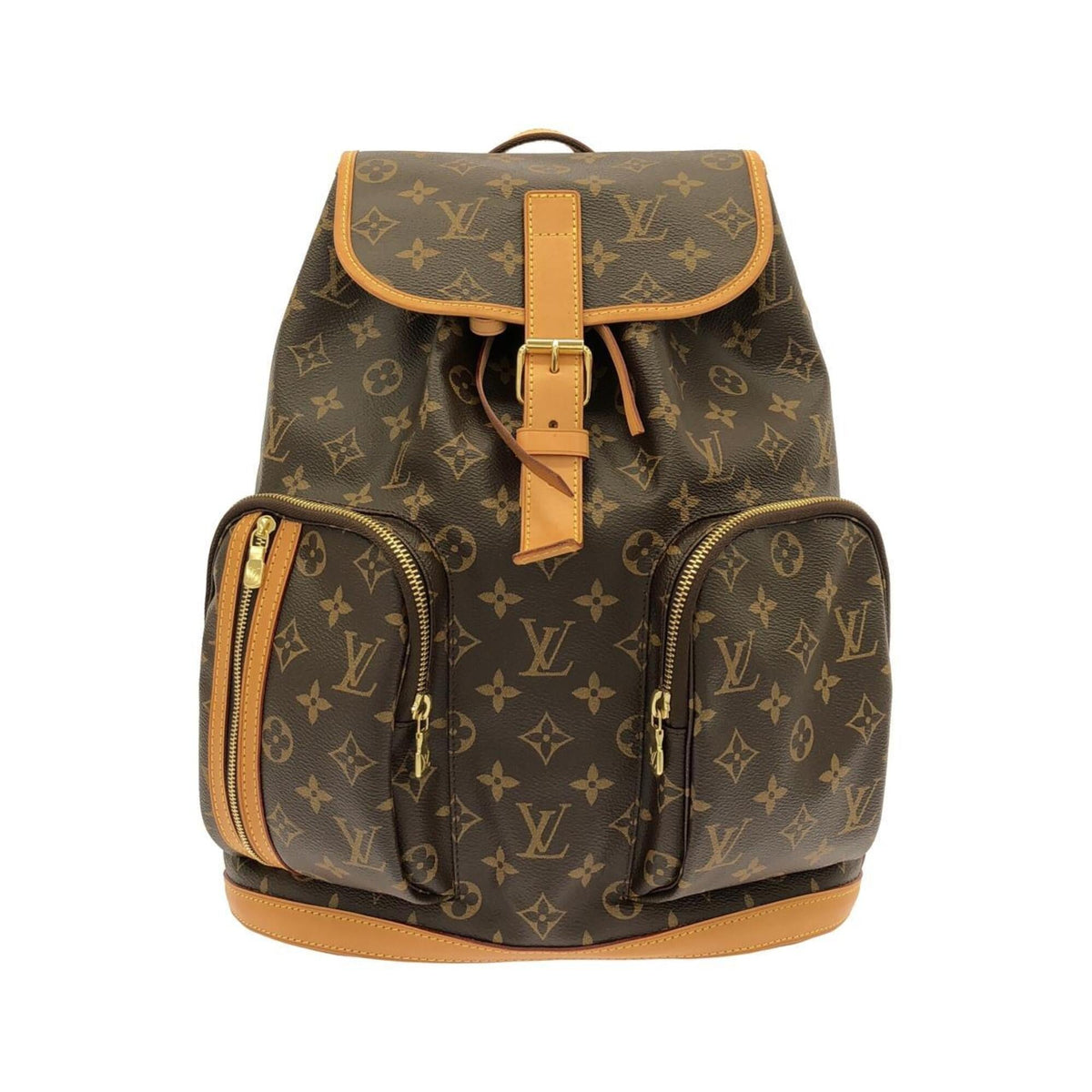Louis Vuitton Marron Monogram Coated Canvas Backpack (Pre-Owned)