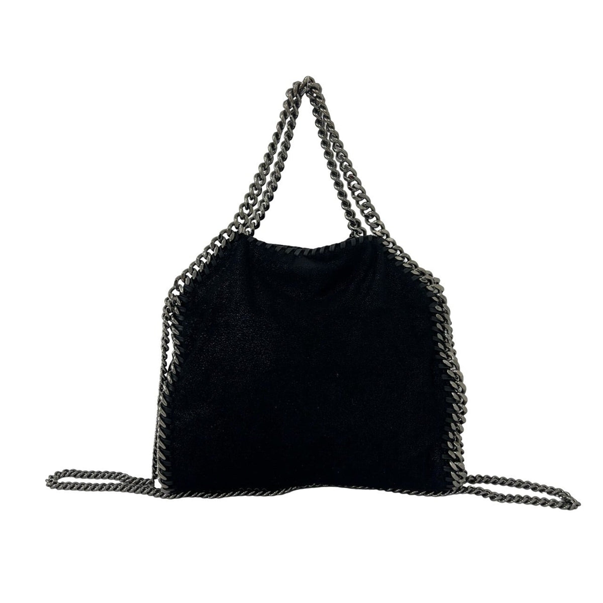 Stella Mccartney Black Leather Shoulder Bag Tote Bag (Pre-Owned)