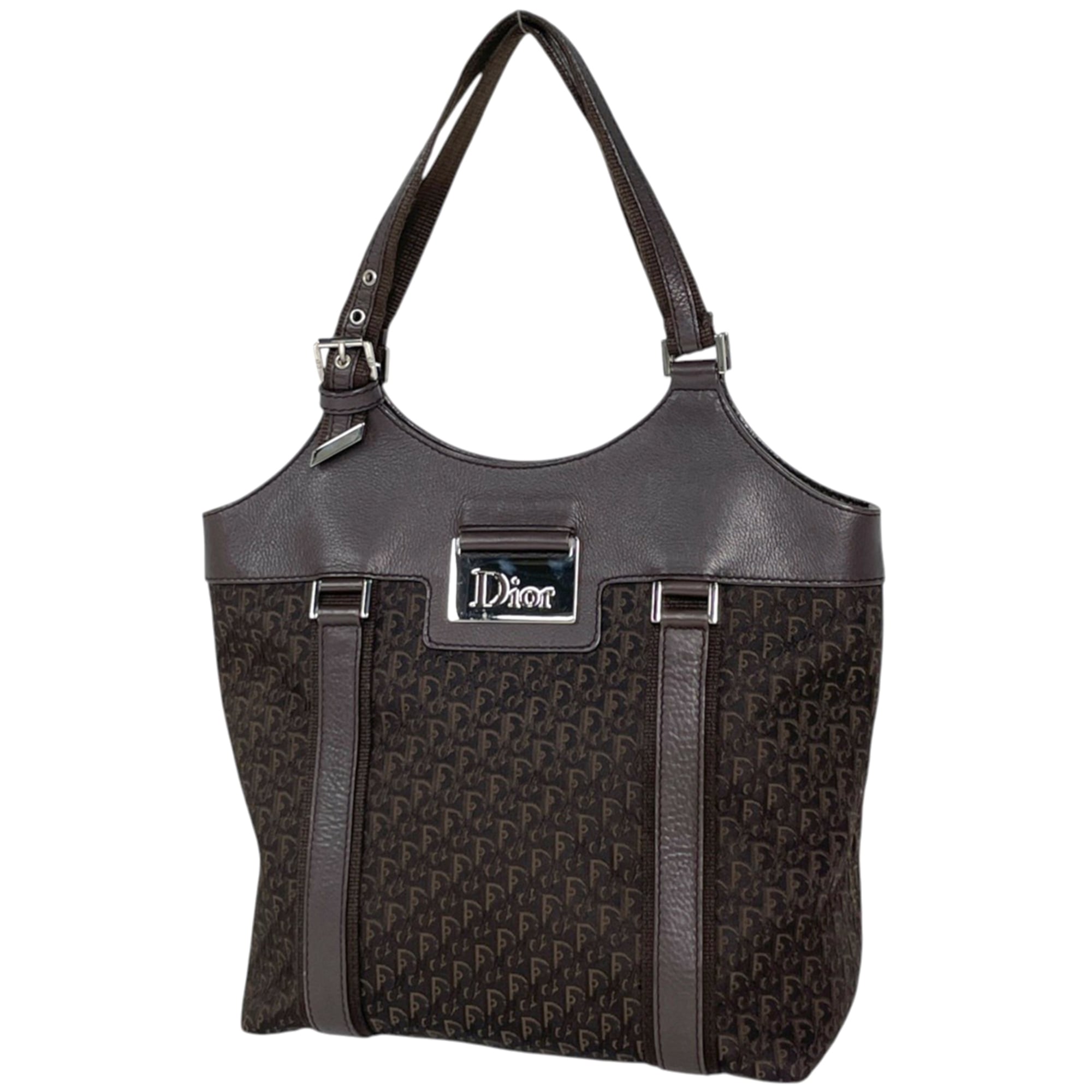 Christian Dior Brown Trotter Handbag (Pre-Owned)