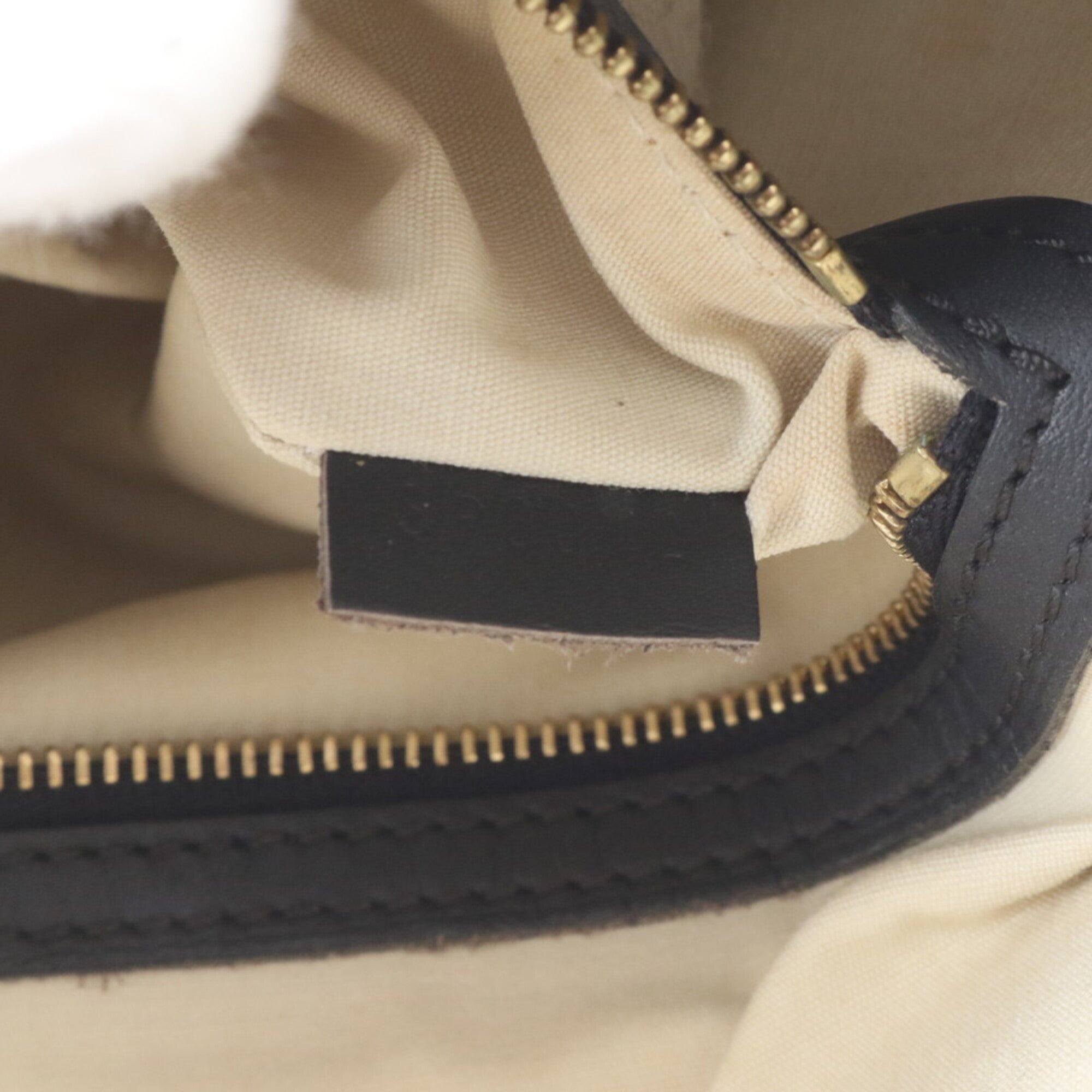 Louis Vuitton Blue Leather Canvas Shoulder Bag Tote Bag (Pre-Owned)