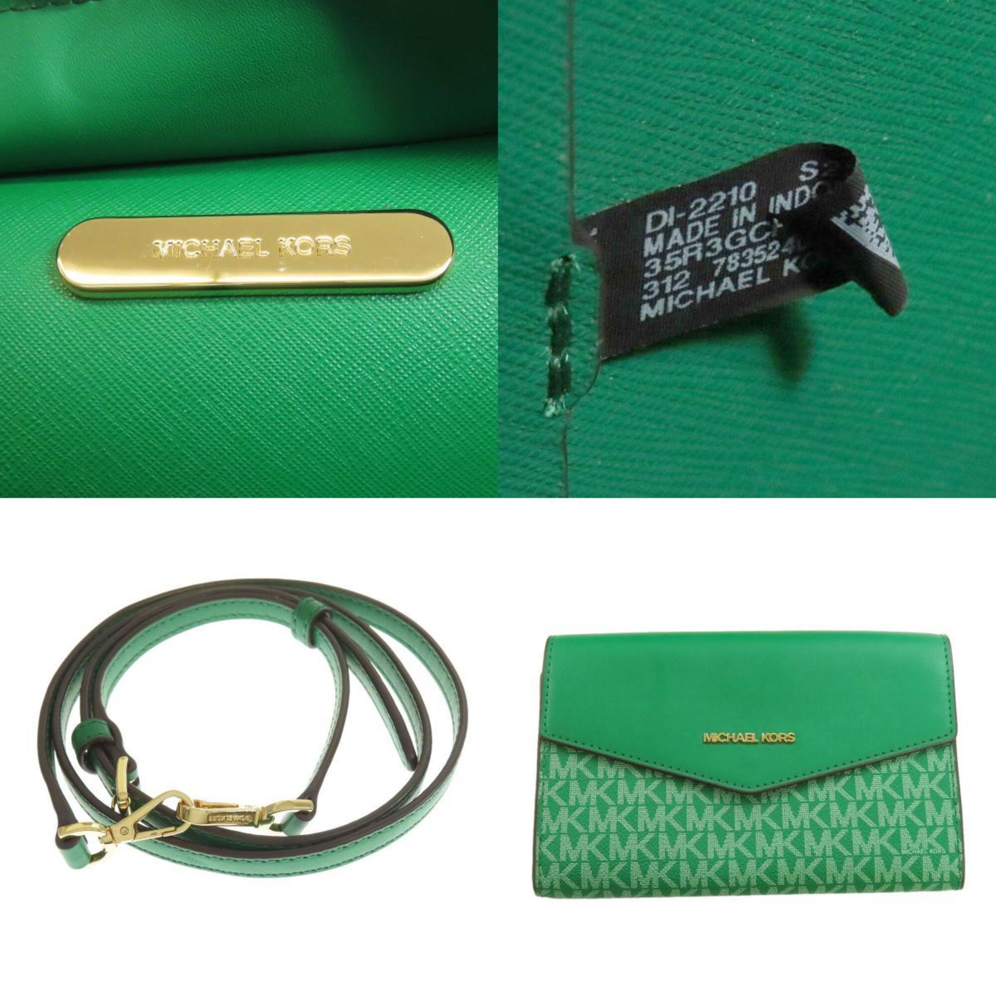 Michael Kors Green Leather Tote Bag (Pre-Owned)