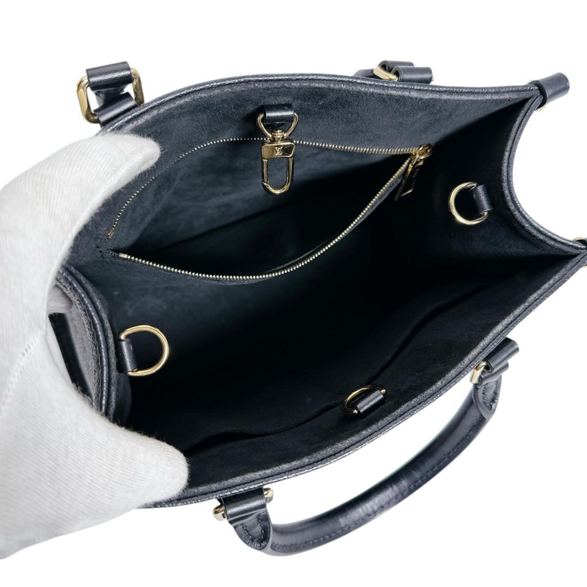 Louis Vuitton Black Noir Monogram Empreinte Handbag Tote Bag (Pre-Owned)