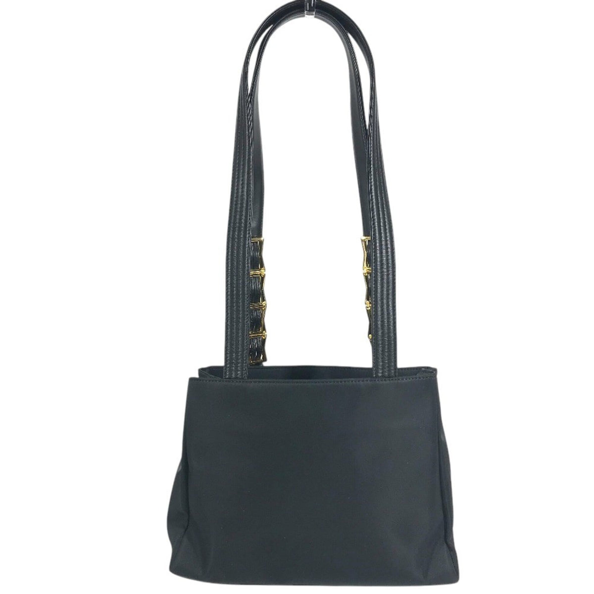 Versace Black Nylon Handbag Shoulder Bag (Pre-Owned)