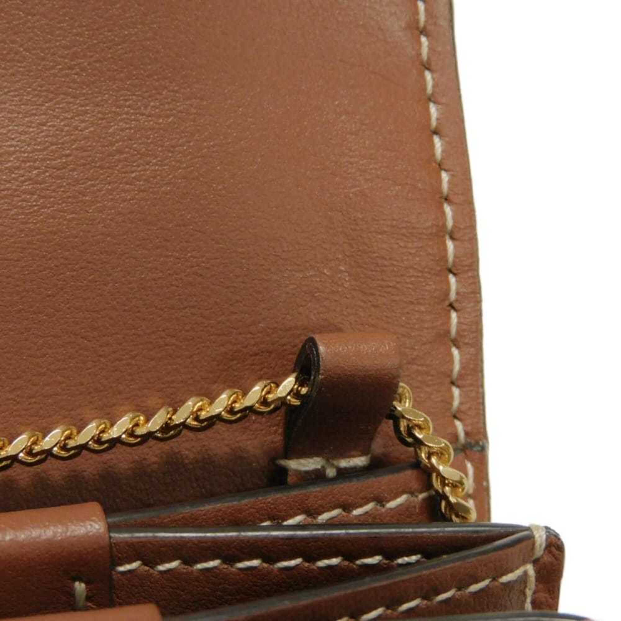 Burberry Beige Brown Canvas Wallet (Bi-Fold) (Pre-Owned)
