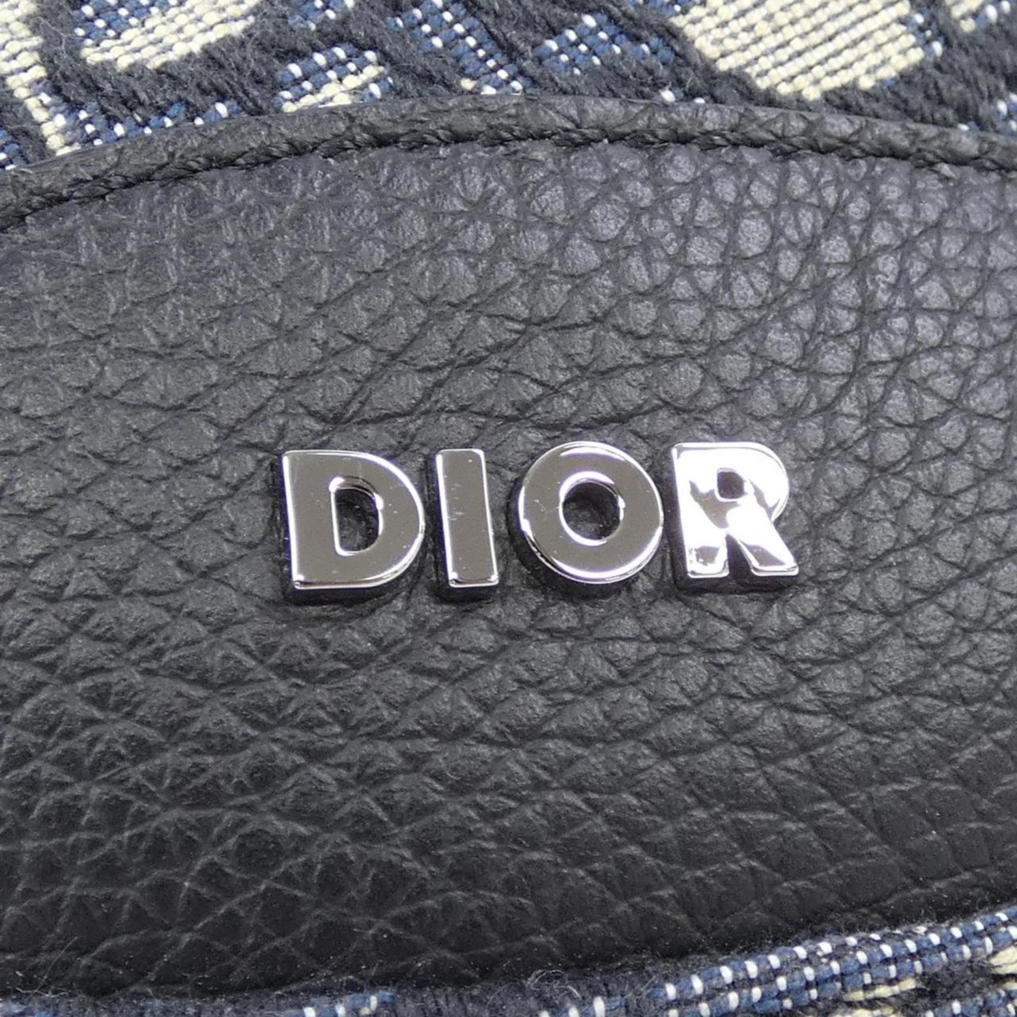 Christian Dior Beige Black Navy Handbag (Pre-Owned)
