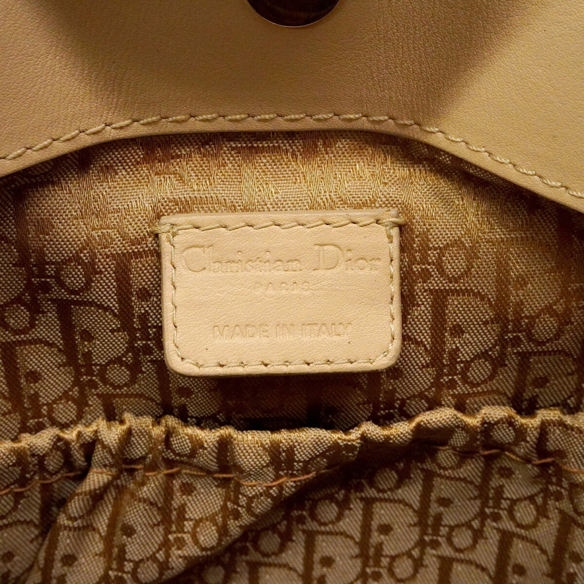 Christian Dior Light Brown Canvas Handbag (Pre-Owned)