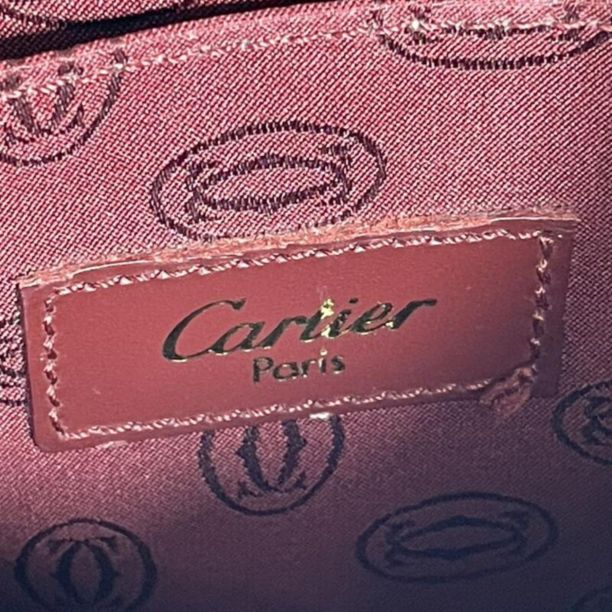 Cartier Blue Wine Red Shoulder Bag (Pre-Owned)