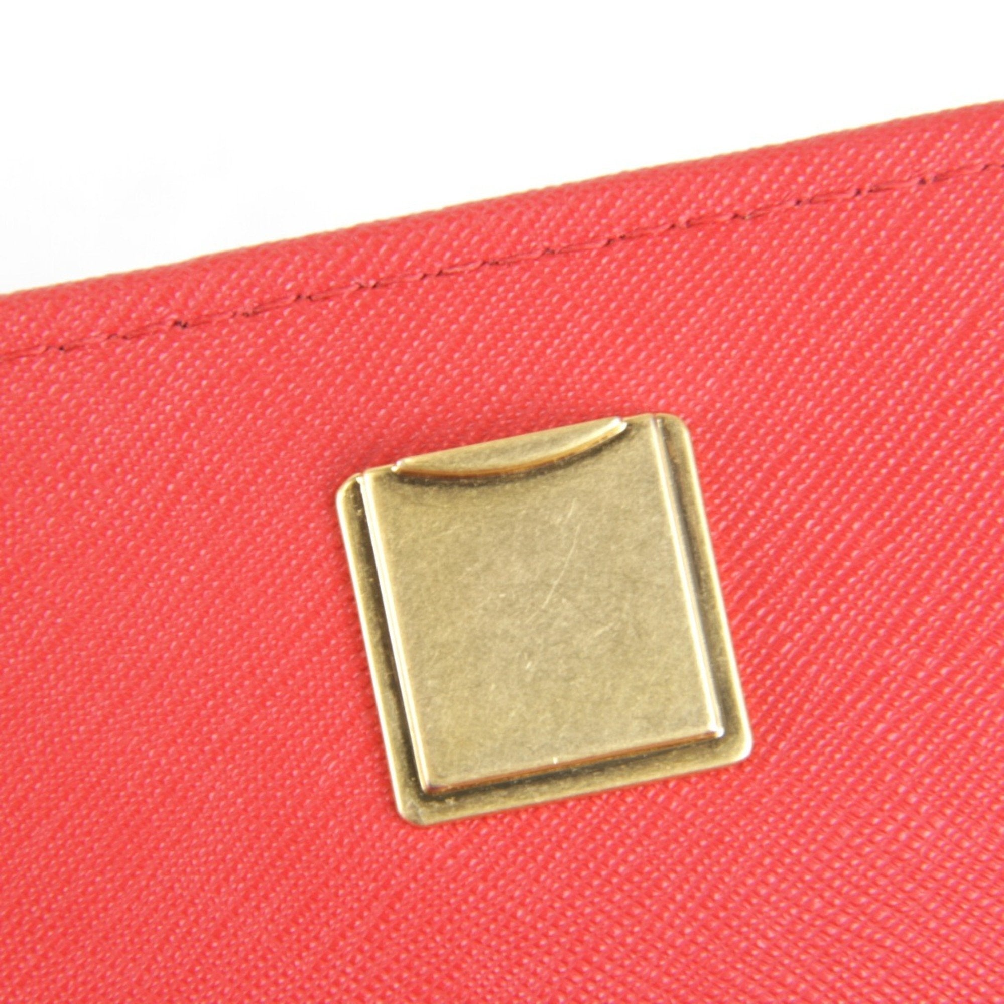 Tory Burch Red Color Leather Shoulder Bag (Pre-Owned)
