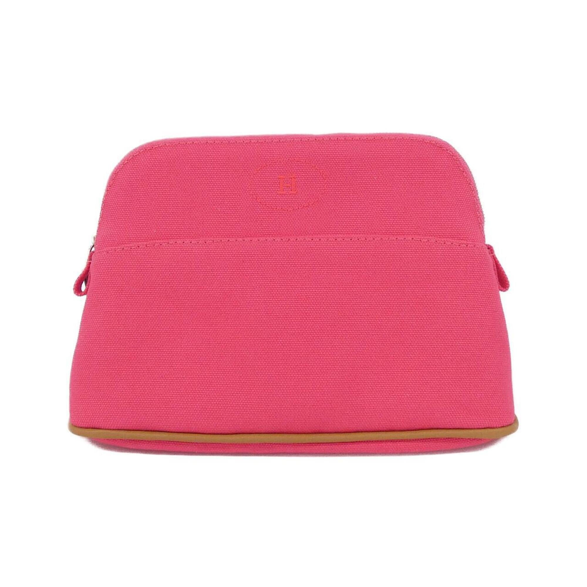 Hermes Pink Canvas Handbag Pouch (Pre-Owned)