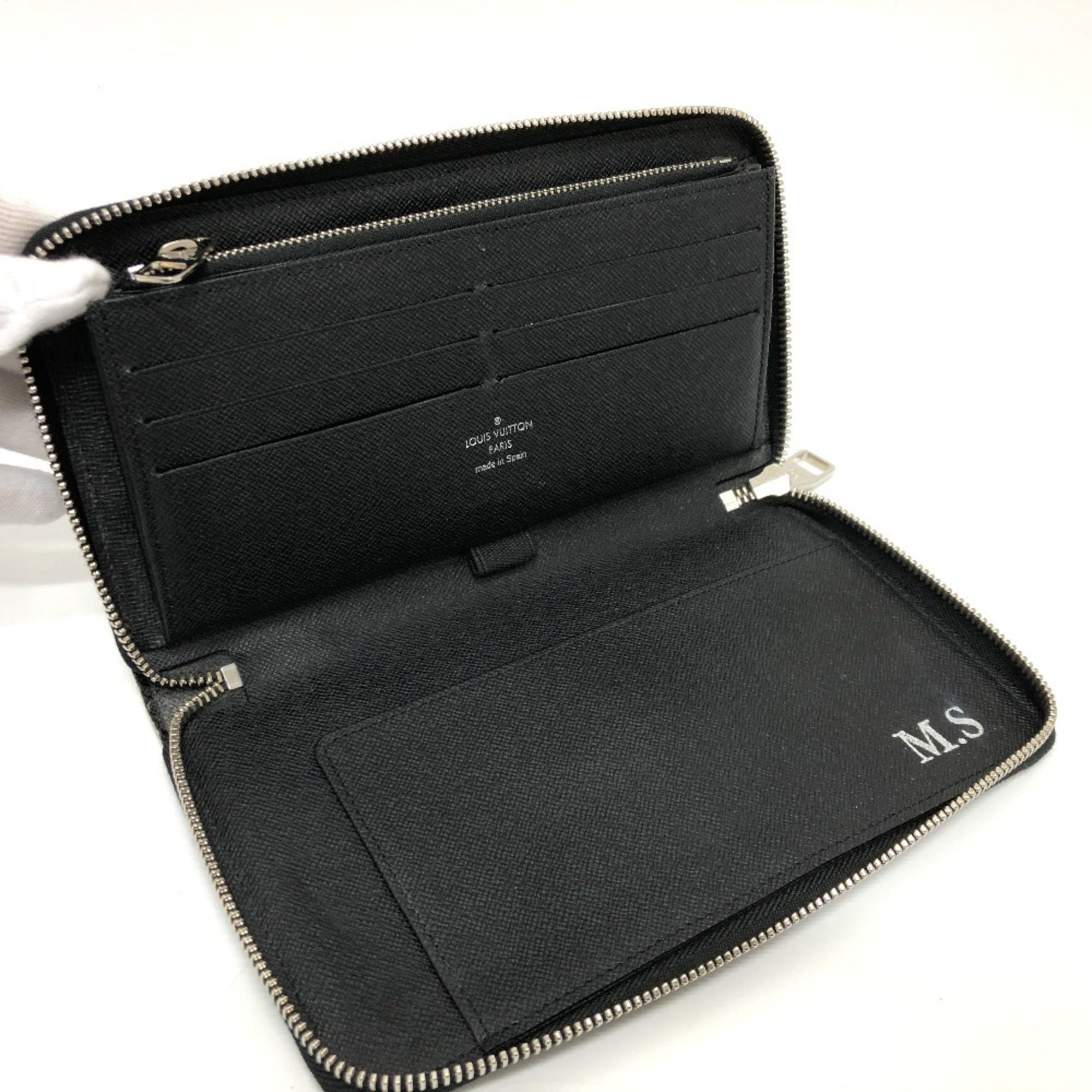 Louis Vuitton Damier Graphite Black Damier Graphite Long Wallet (Bi-Fold) (Pre-Owned)