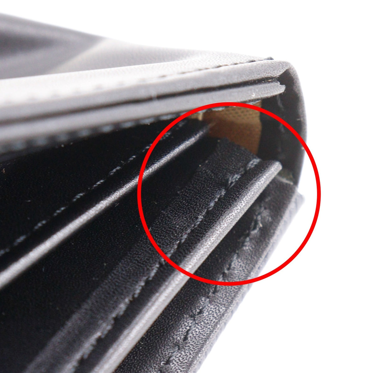 Castelbajac Black Leather Long Wallet (Bi-Fold) (Pre-Owned)