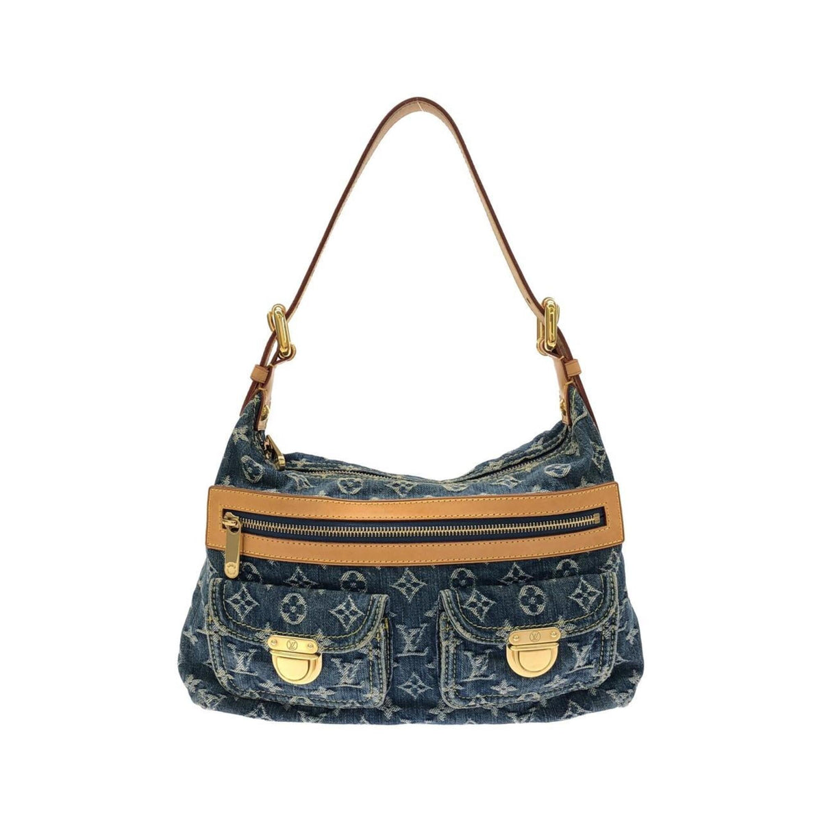 Louis Vuitton Blue Denim Shoulder Bag (Pre-Owned)
