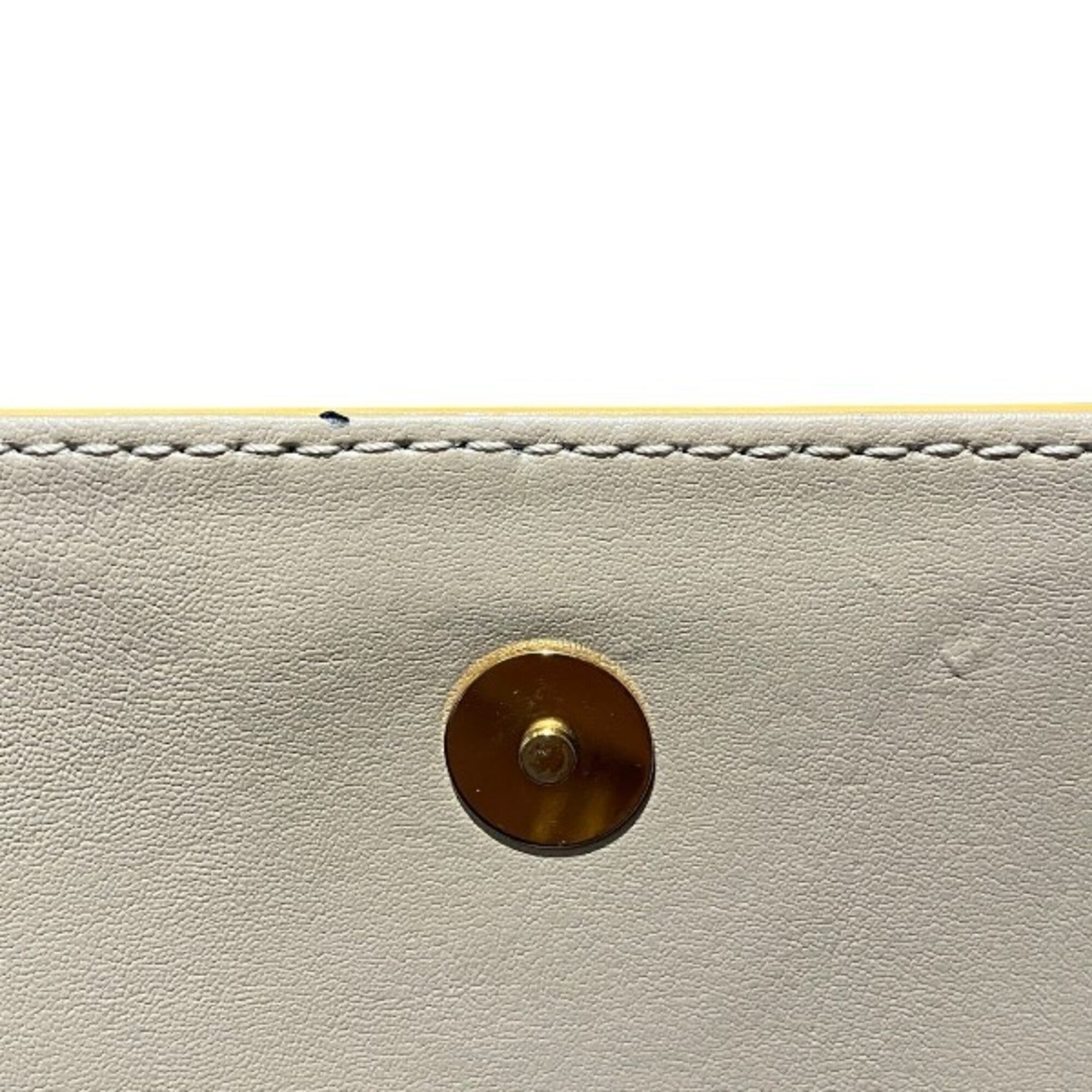 Louis Vuitton Lime Yellow Leather Handbag Shoulder Bag (Pre-Owned)