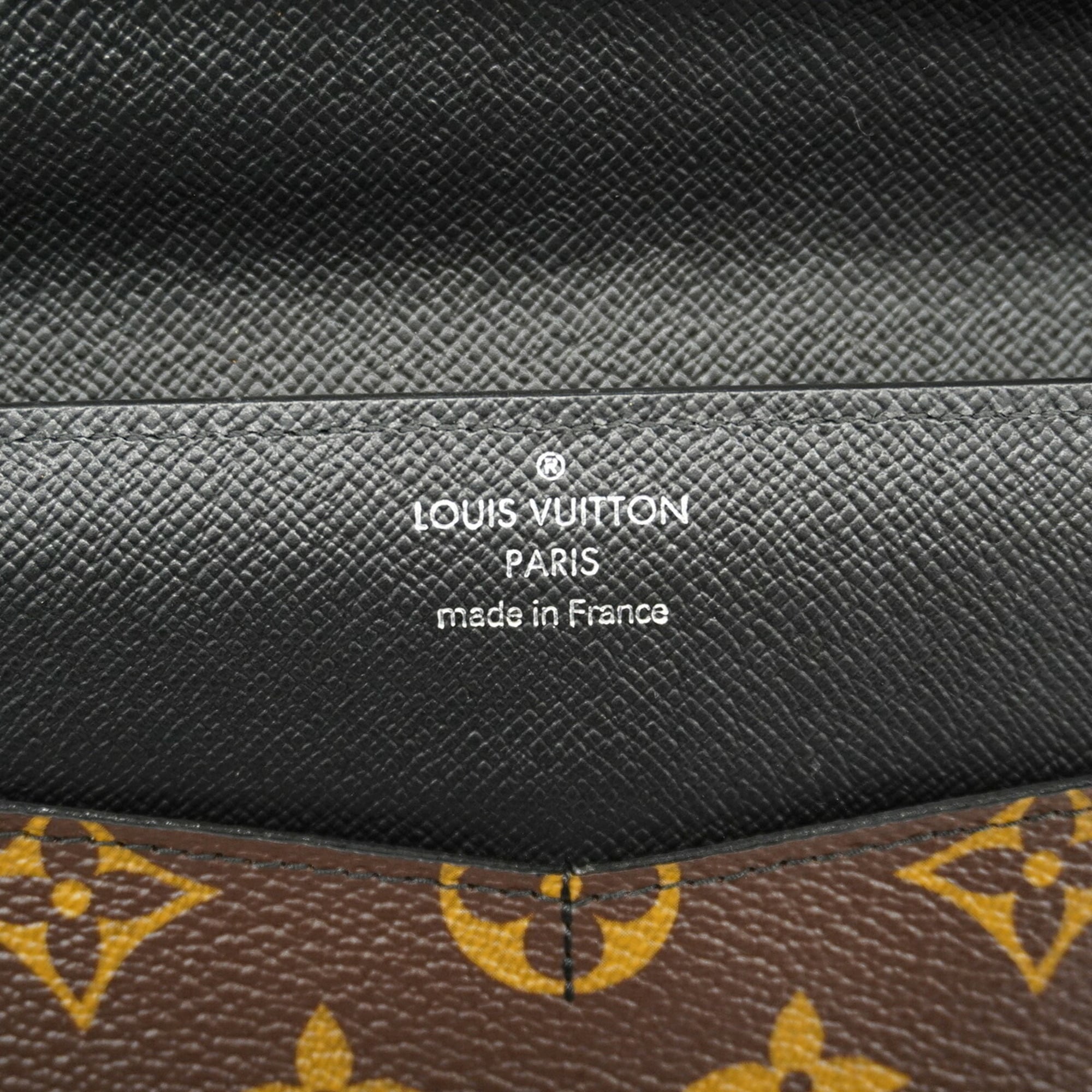 Louis Vuitton Black Brown Wallet (Tri-Fold) (Pre-Owned)