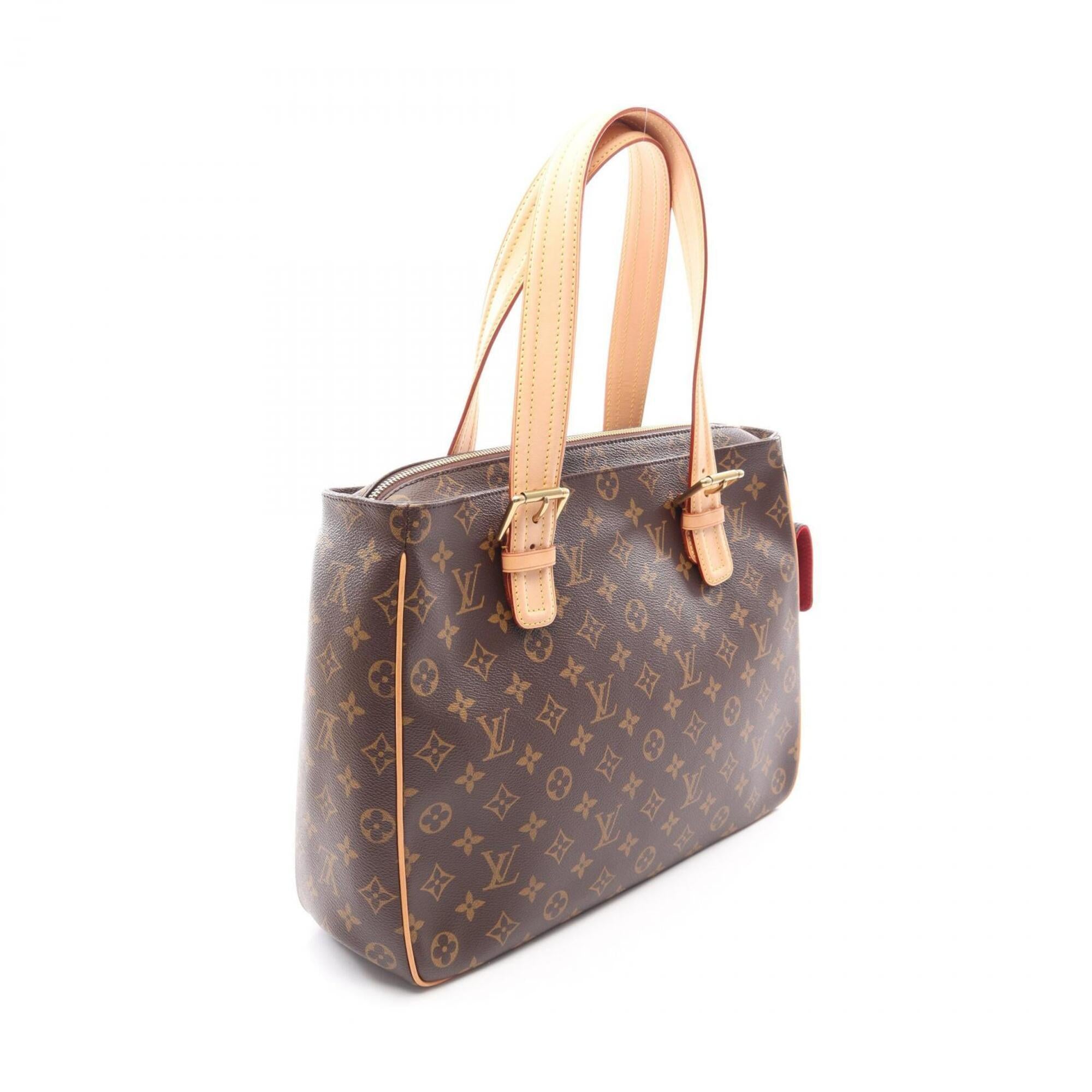 Louis Vuitton Brown Monogram Coated Canvas Leather Handbag (Pre-Owned)