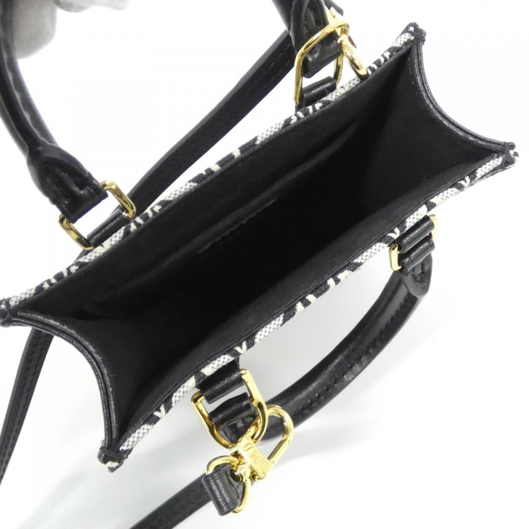 Louis Vuitton Black Jacquard Handbag (Pre-Owned)