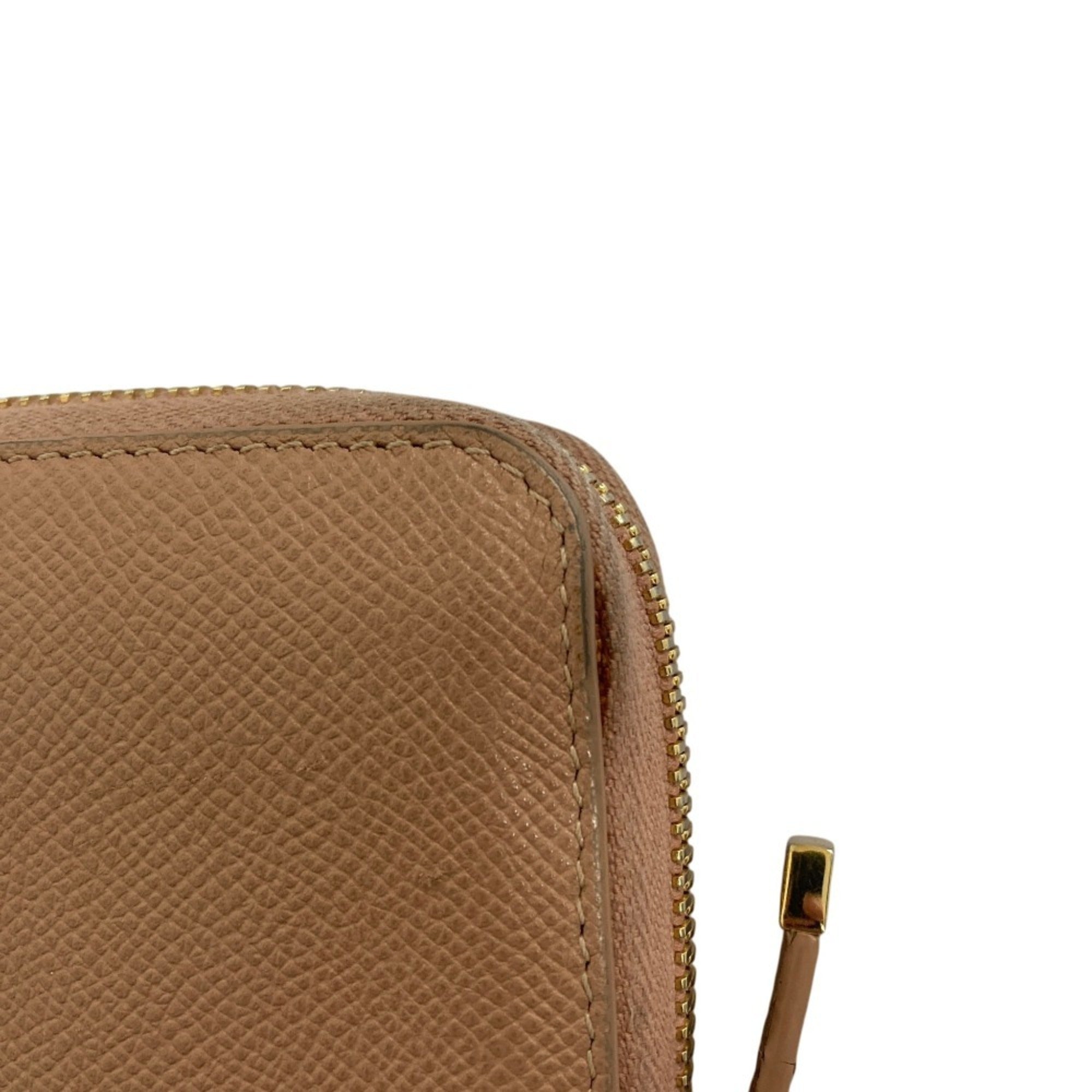 Christian Dior Beige Leather Long Wallet (Bi-Fold) (Pre-Owned)